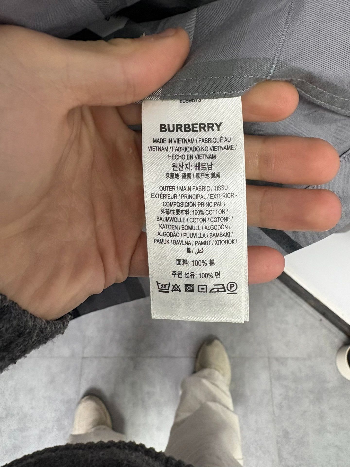 Burberry Burberry Plaid Gray Shirt L Men Size US L / EU 52-54 / 3 - 4 Thumbnail