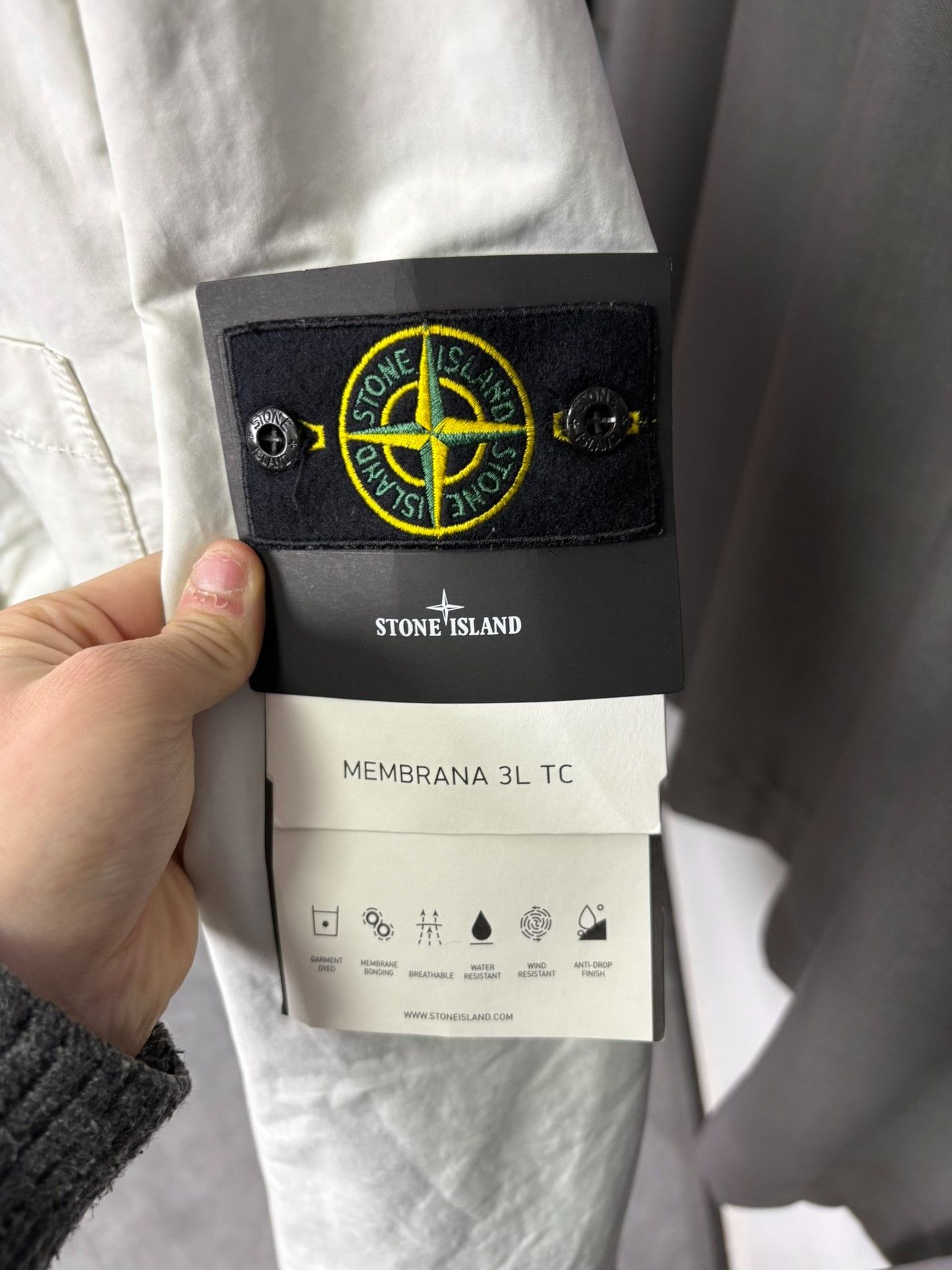 Stone Island Stone Island Cotton White Heavy Coat XL Men Size US XL / EU 56 / 4 - 3 Thumbnail