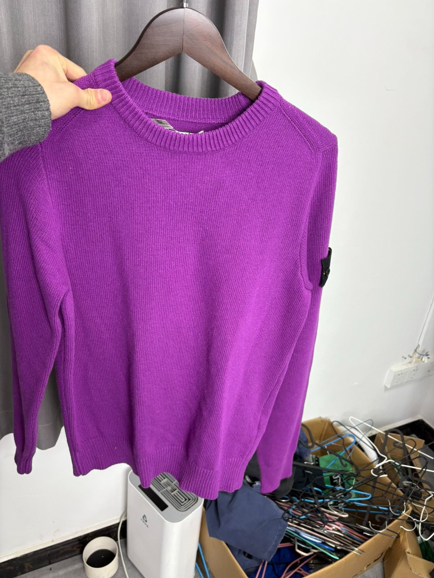 Stone Island Stone Island Knit Purple Sweater S Men Size US S / EU 44-46 / 1 - 7 Thumbnail