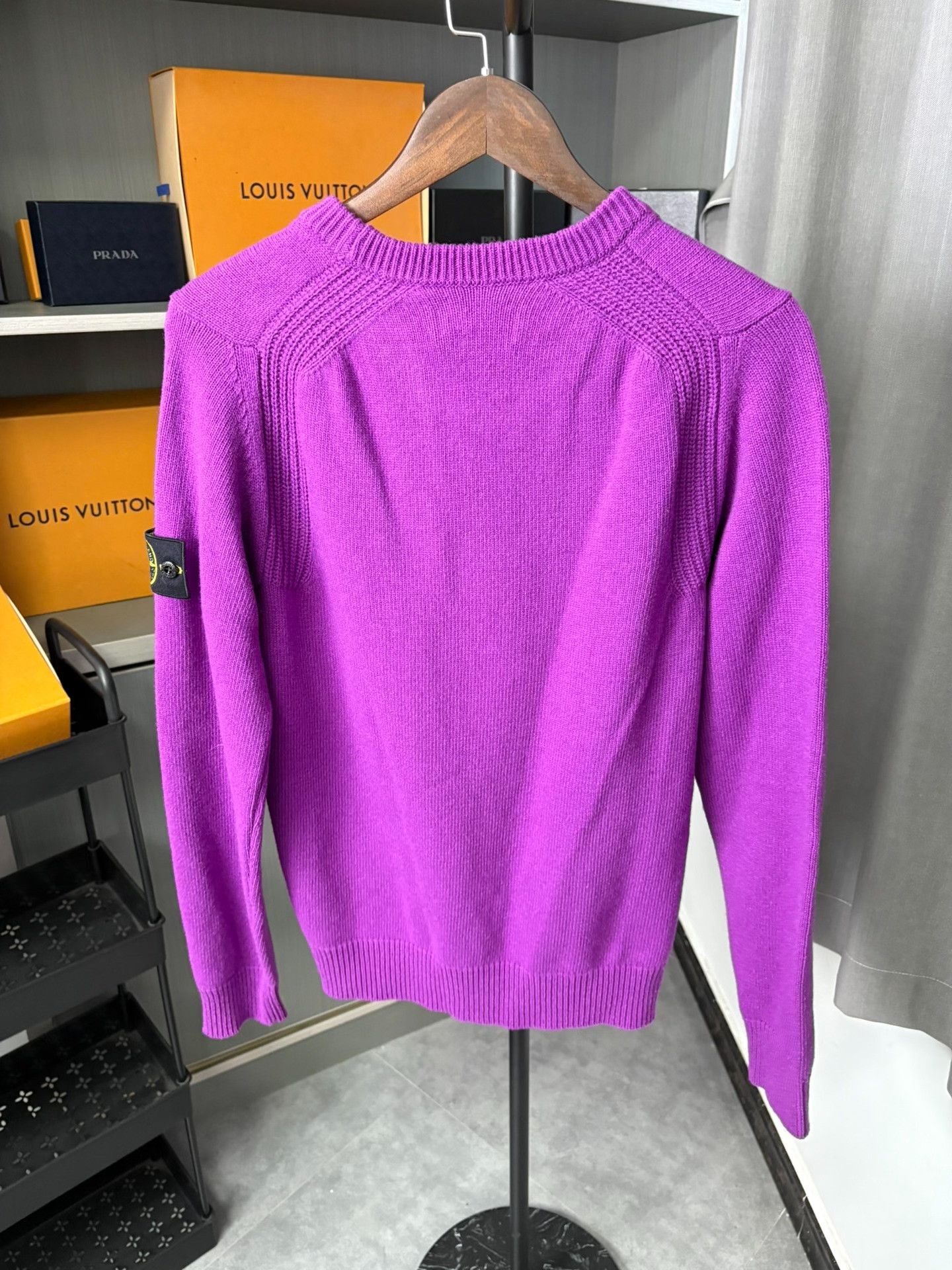 Stone Island Stone Island Knit Purple Sweater S Men Size US S / EU 44-46 / 1 - 3 Thumbnail