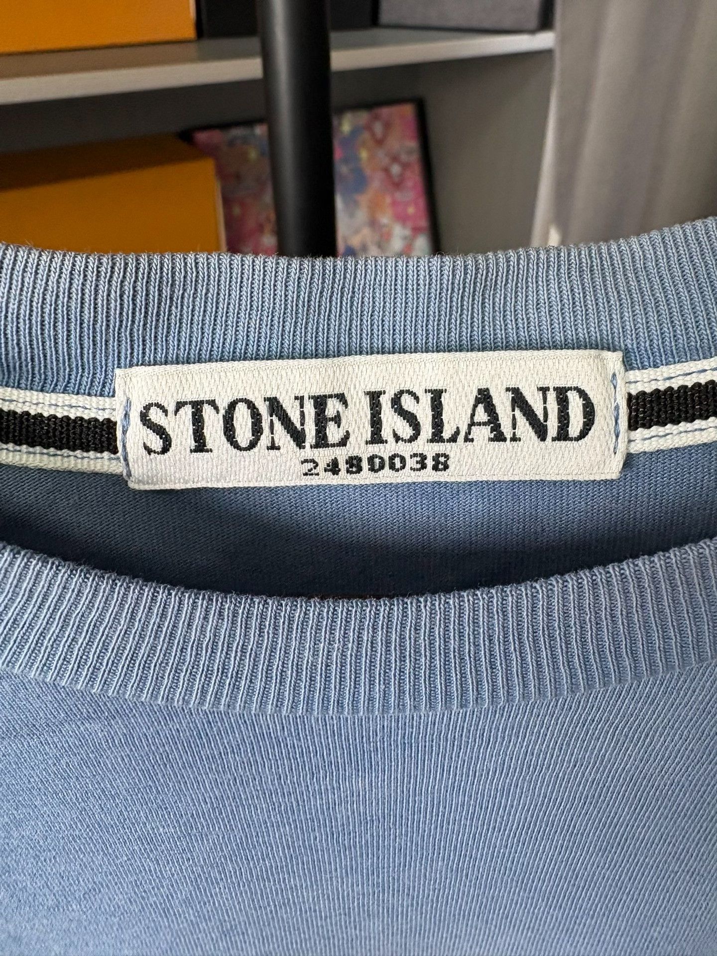 Stone Island Stone Island Blue T-Shirt L Men Size US L / EU 52-54 / 3 - 2 Thumbnail