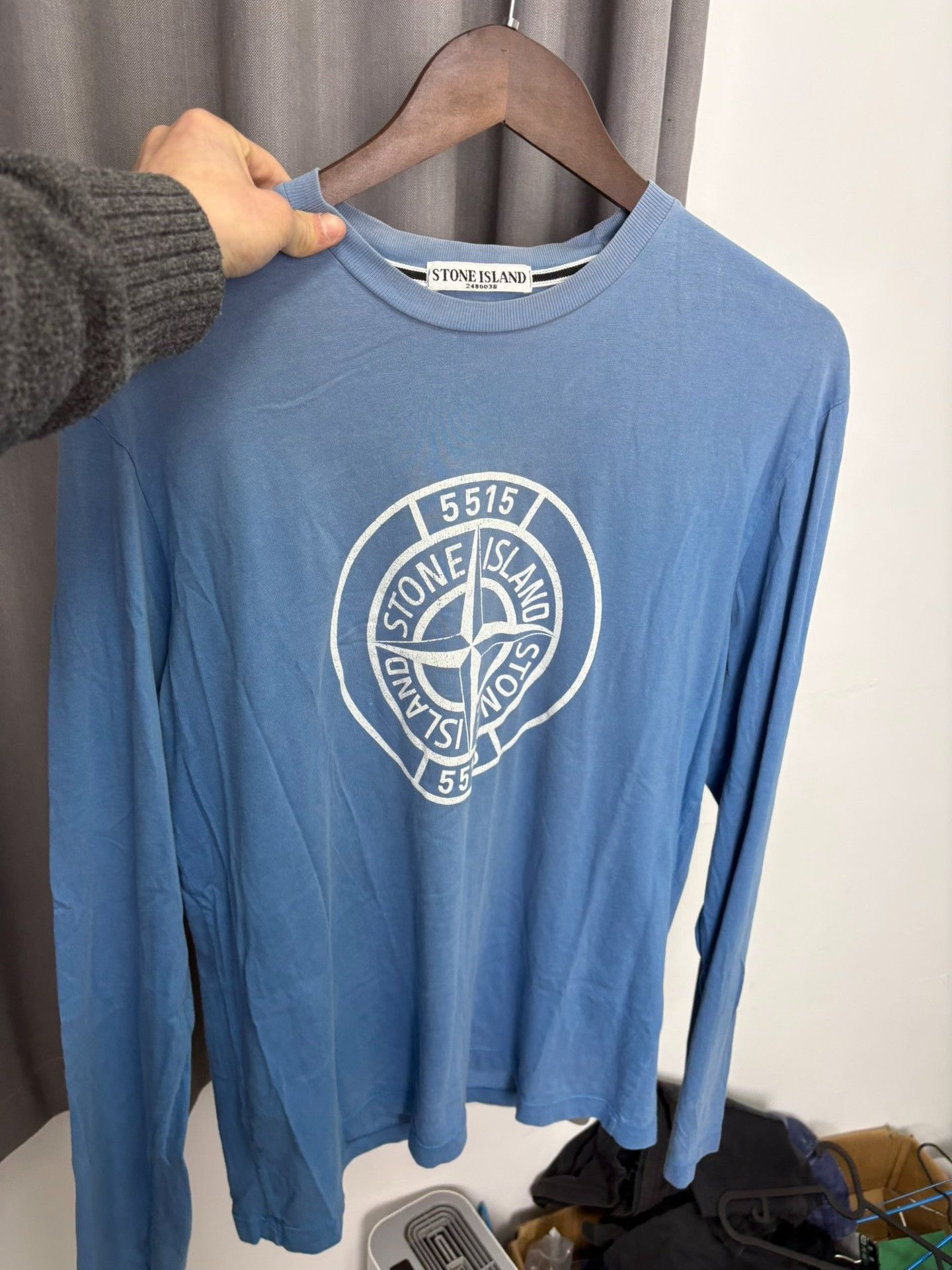 Stone Island Stone Island Blue T-Shirt L Men Size US L / EU 52-54 / 3 - 5 Thumbnail