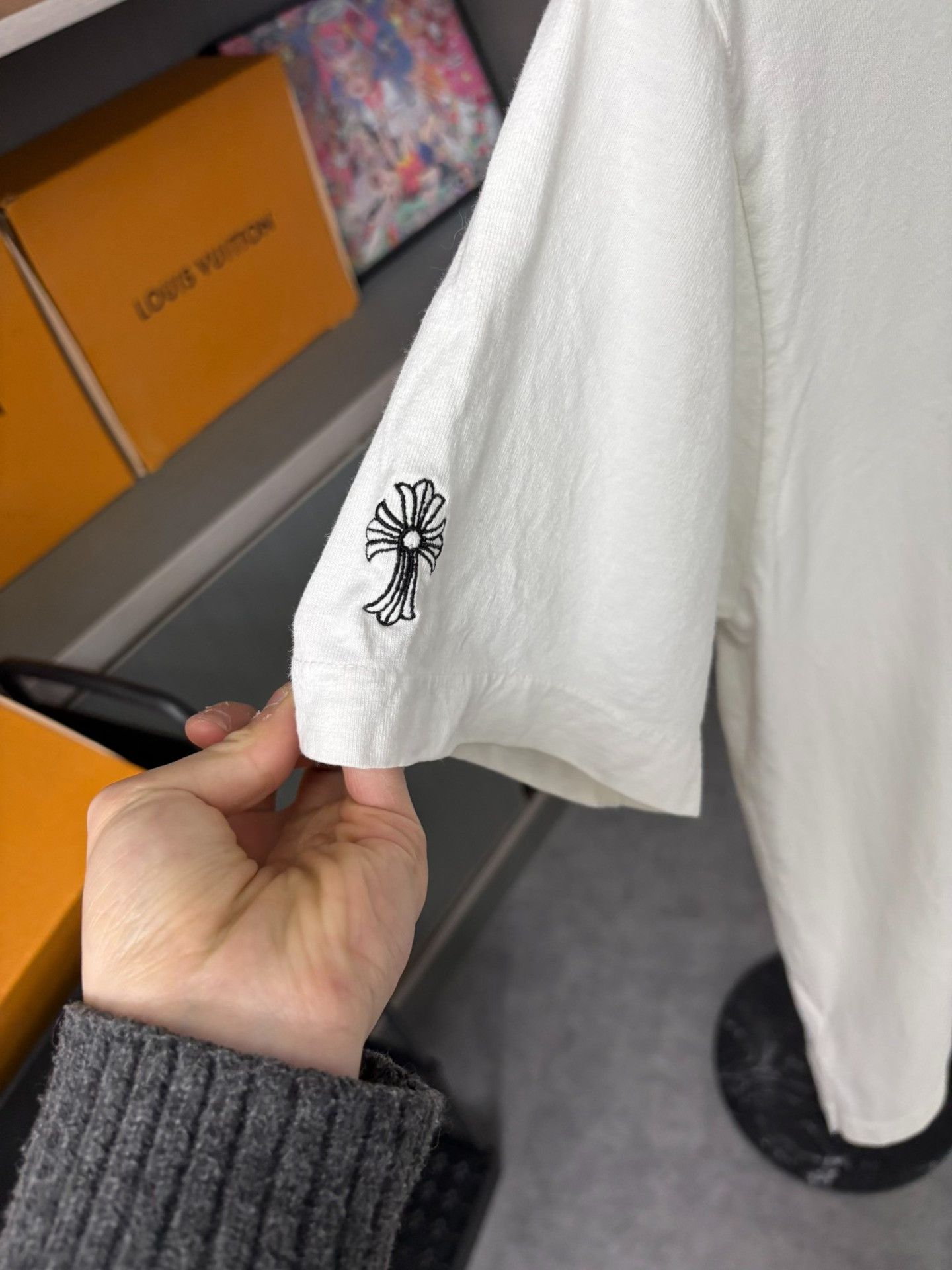 Chrome Hearts Chrome Hearts Embroidered White T-Shirt L Men Size US L / EU 52-54 / 3 - 2 Thumbnail