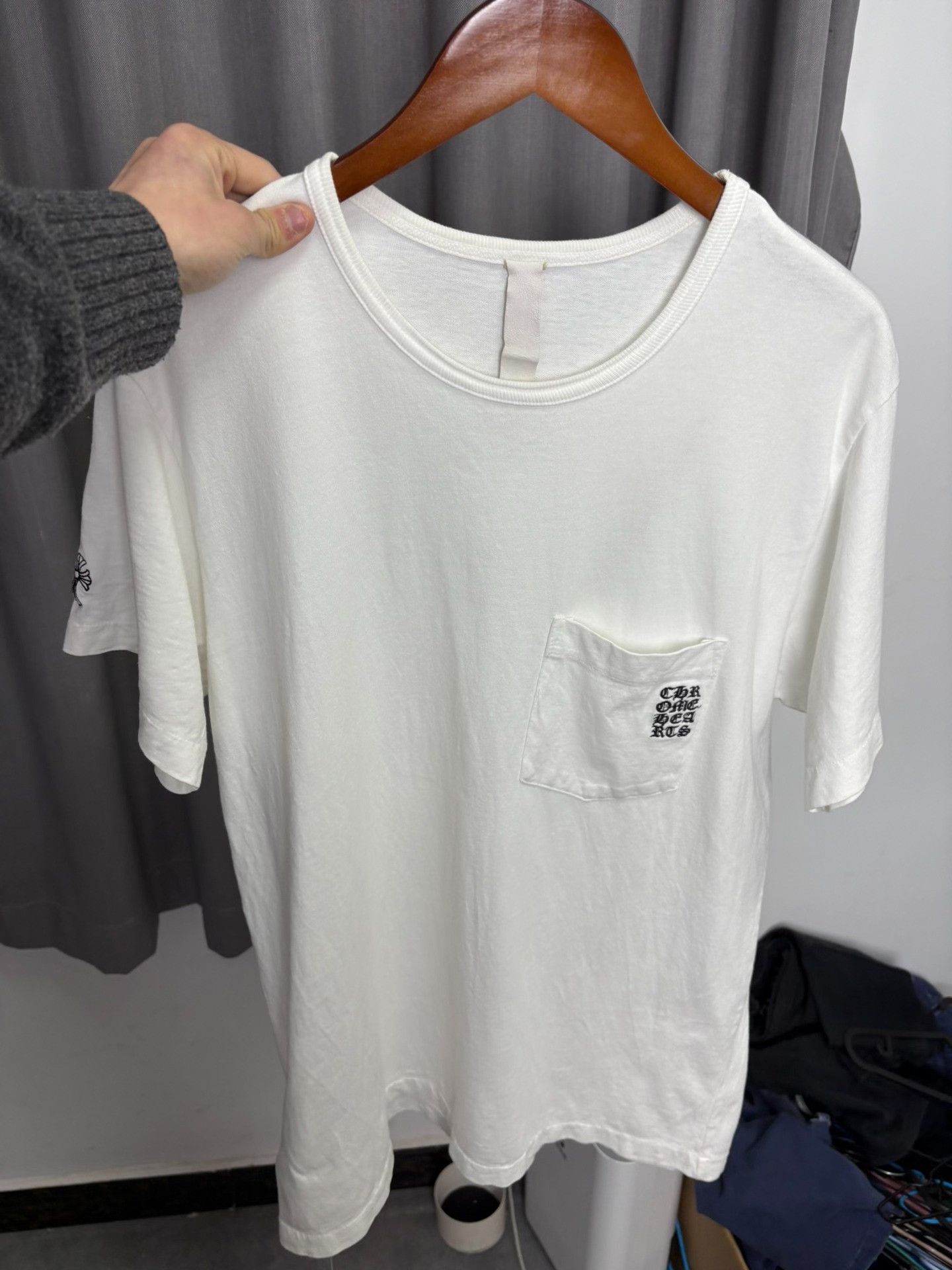 Chrome Hearts Chrome Hearts Embroidered White T-Shirt L Men Size US L / EU 52-54 / 3 - 9 Thumbnail