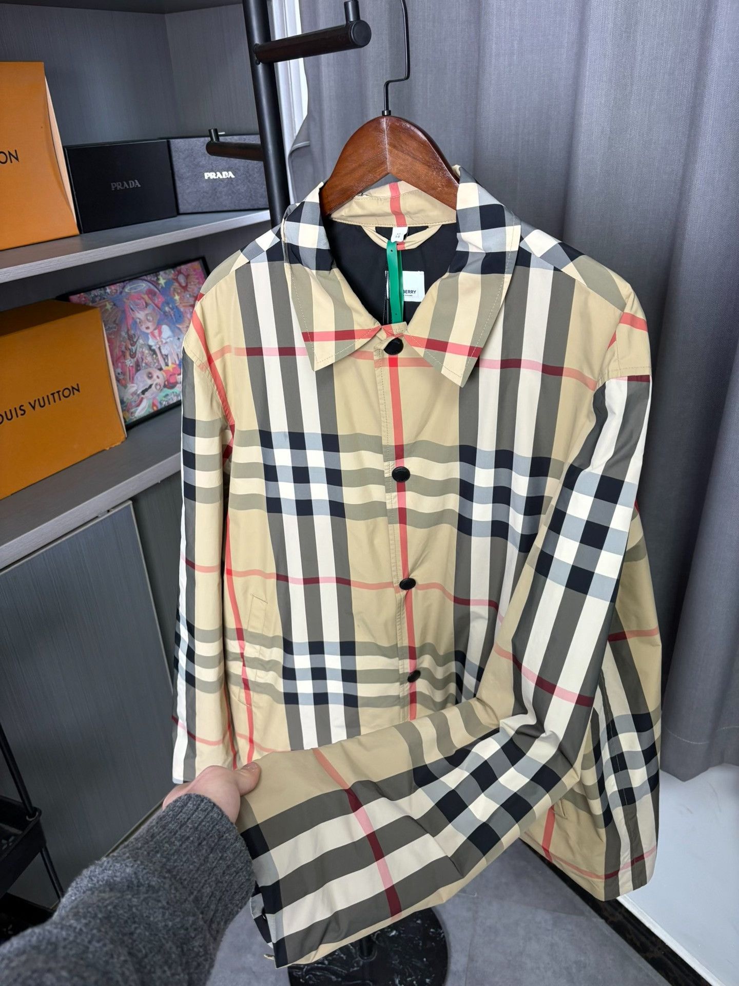 Burberry Burberry Plaid Light Jacket XL Men Size US XL / EU 56 / 4 - 8 Thumbnail