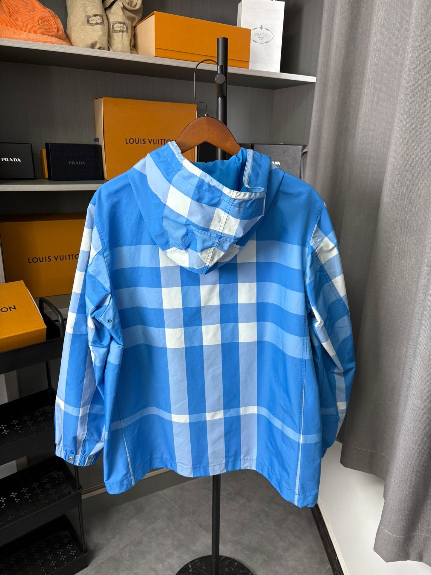 Burberry Burberry Plaid Blue Heavy Coat M Men Size US M / EU 48-50 / 2 - 4 Thumbnail