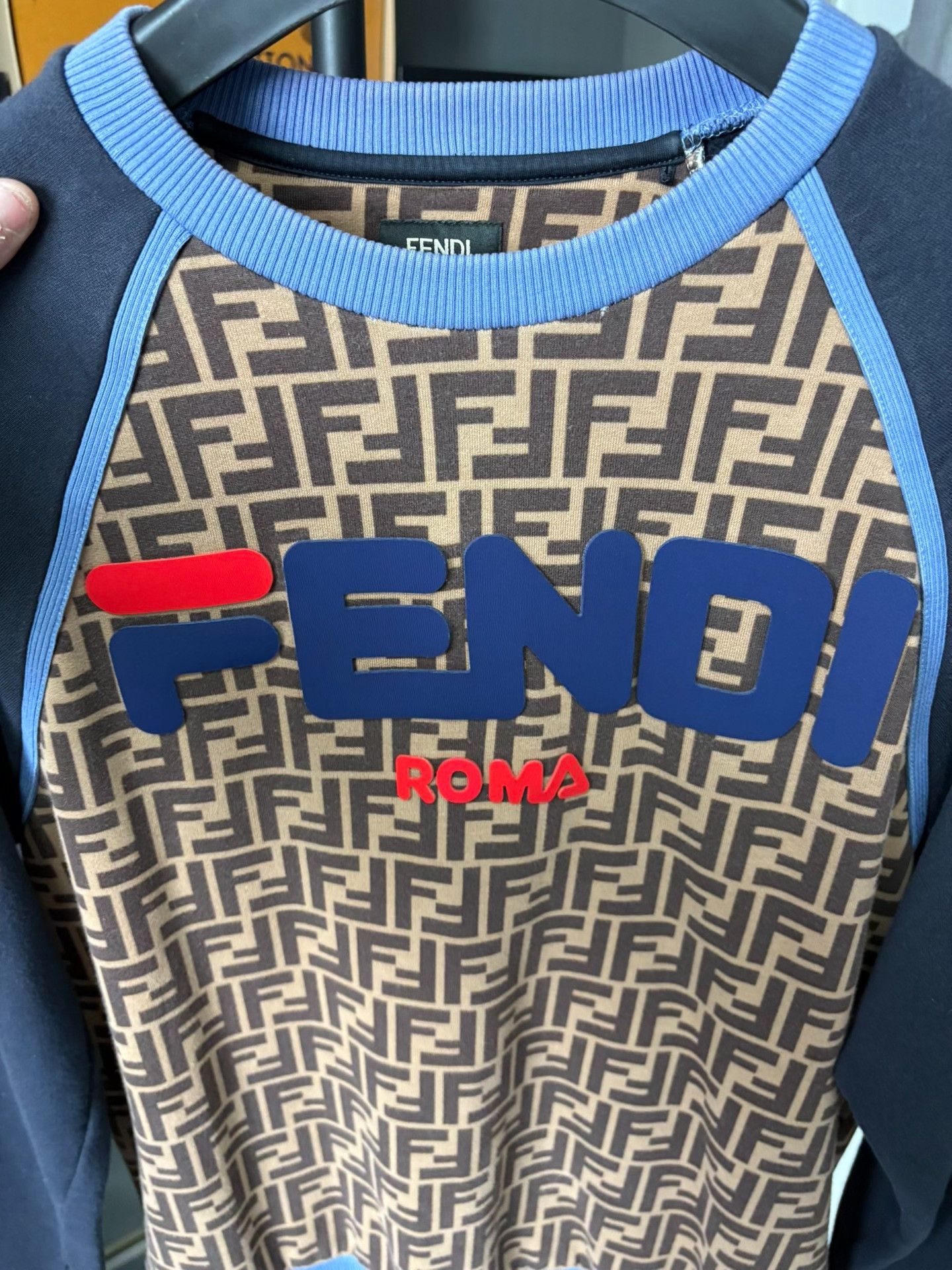 Fendi Fendi Blue Hoodie XS Men Size US XS / EU 42 / 0 - 4 Thumbnail