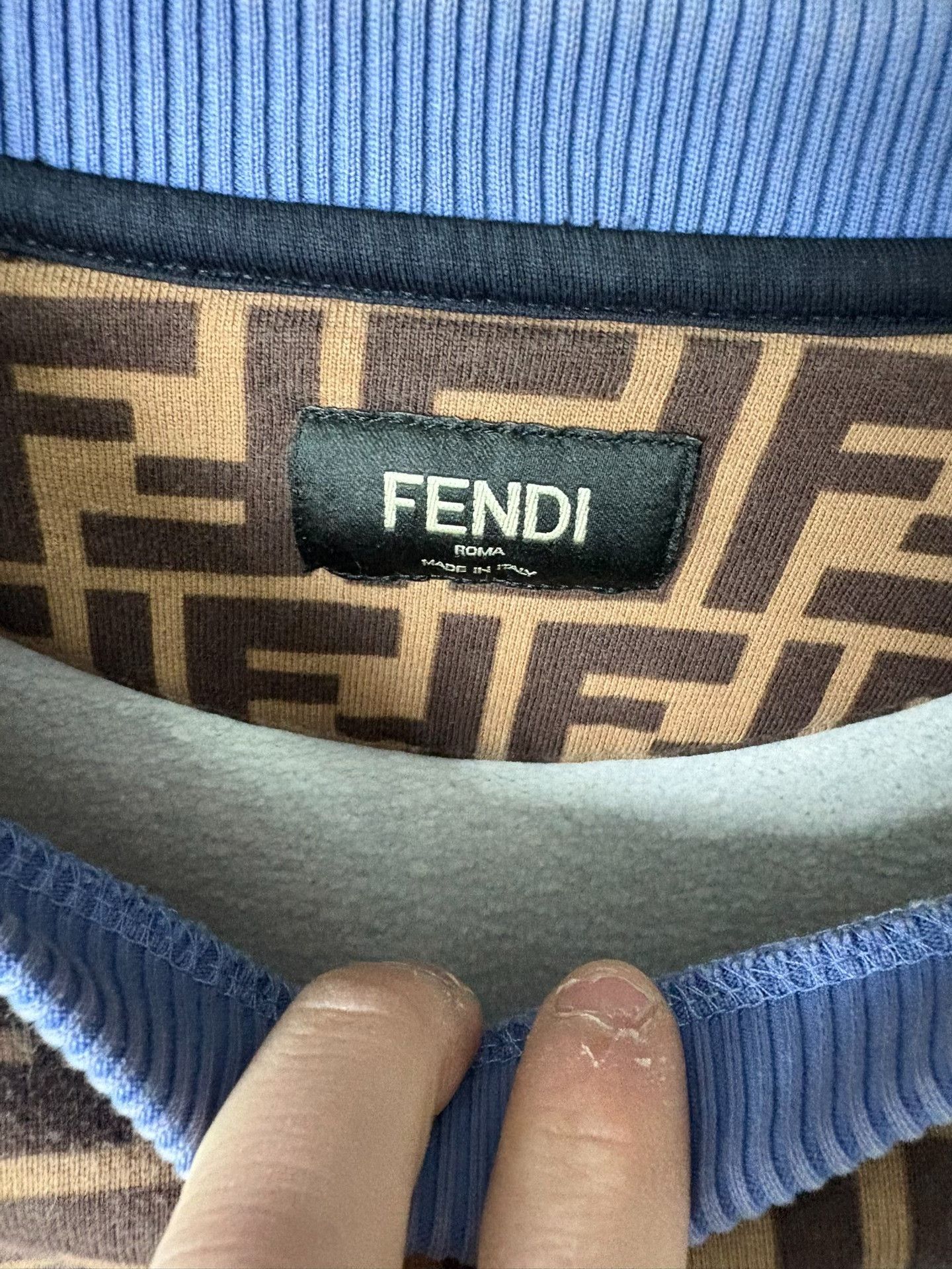 Fendi Fendi Blue Hoodie XS Men Size US XS / EU 42 / 0 - 2 Thumbnail