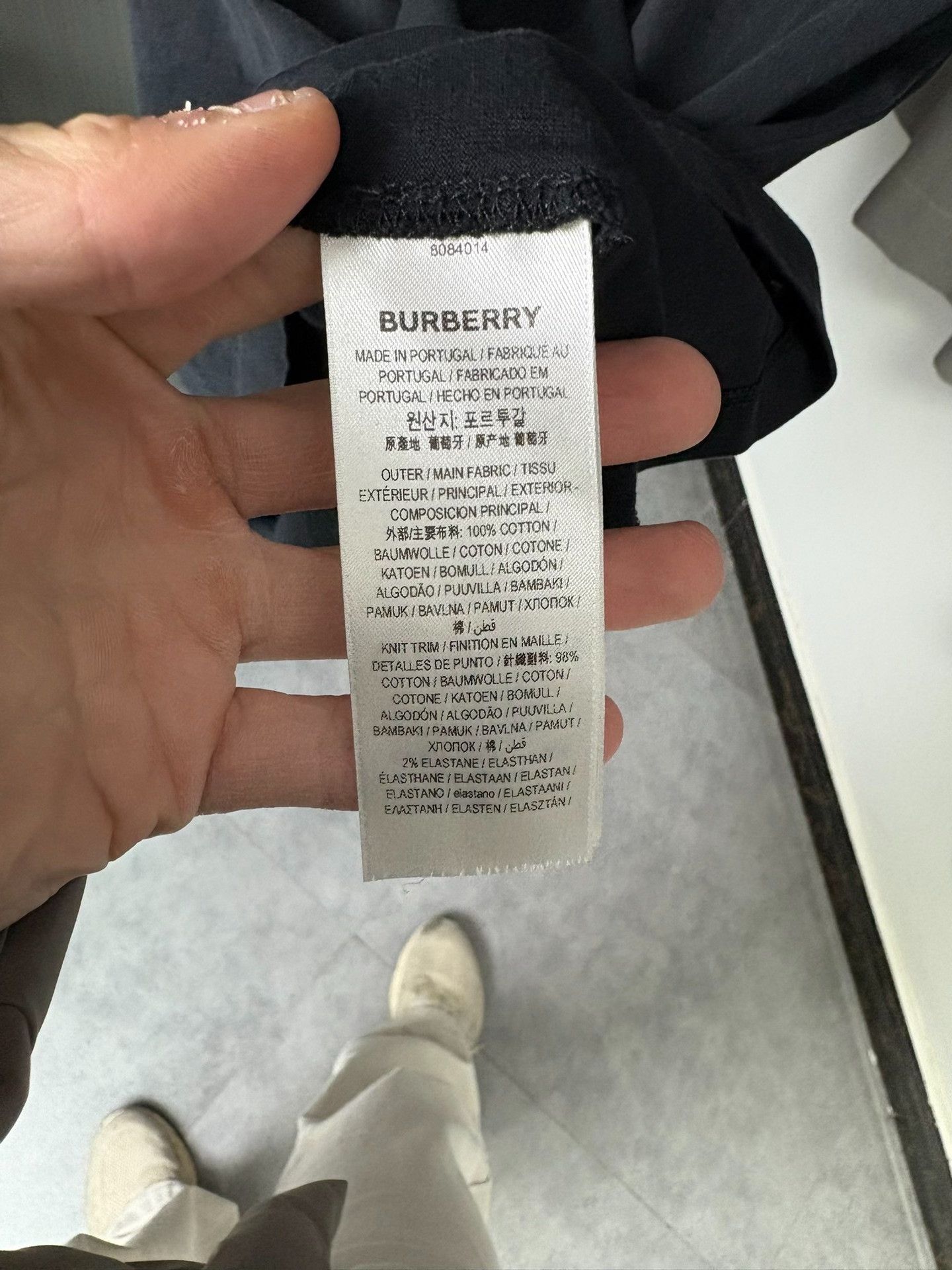 Burberry Burberry Embroidered Black T-Shirt L Men Size US L / EU 52-54 / 3 - 5 Thumbnail