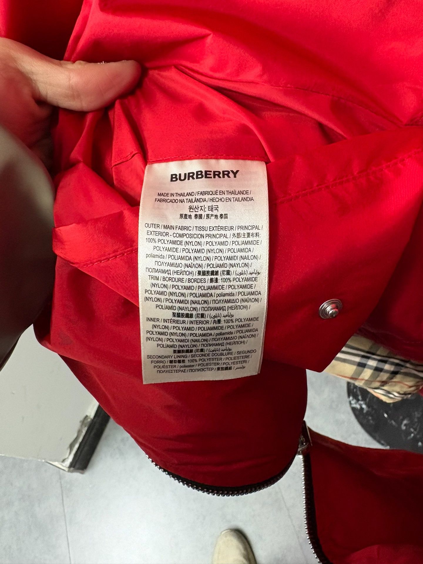 Burberry Burberry Patchwork Plaid Red Light Jacket XL Men Size US XL / EU 56 / 4 - 6 Thumbnail