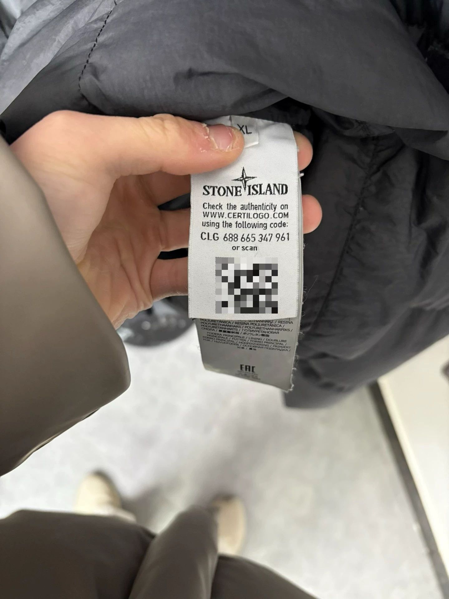 Stone Island Stone Island Down Black Heavy Coat XL Men Size US XL / EU 56 / 4 - 7 Thumbnail