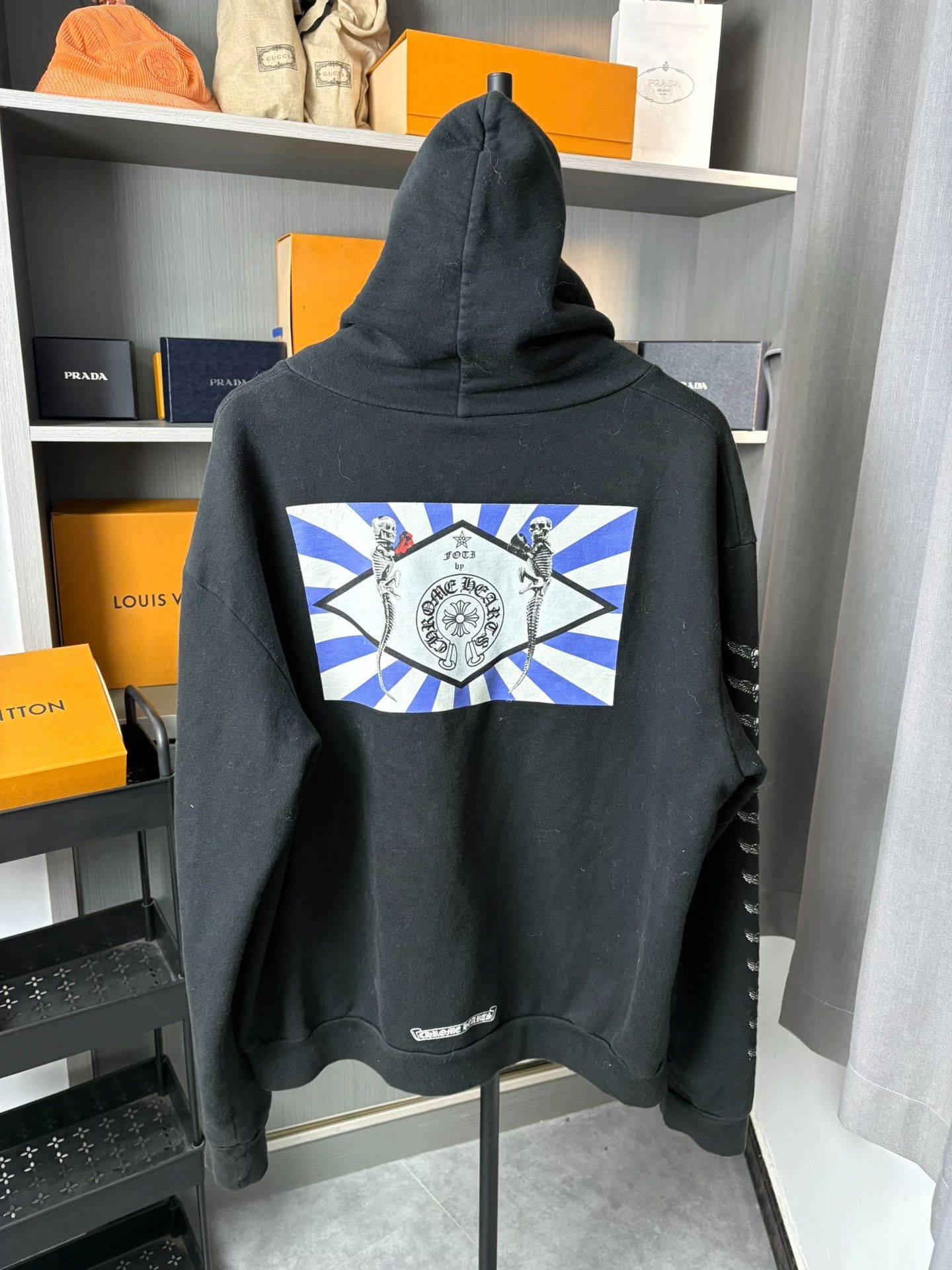 Chrome Hearts Chrome Hearts Collab Black Hoodie M Men Size US M / EU 48-50 / 2 - 5 Thumbnail