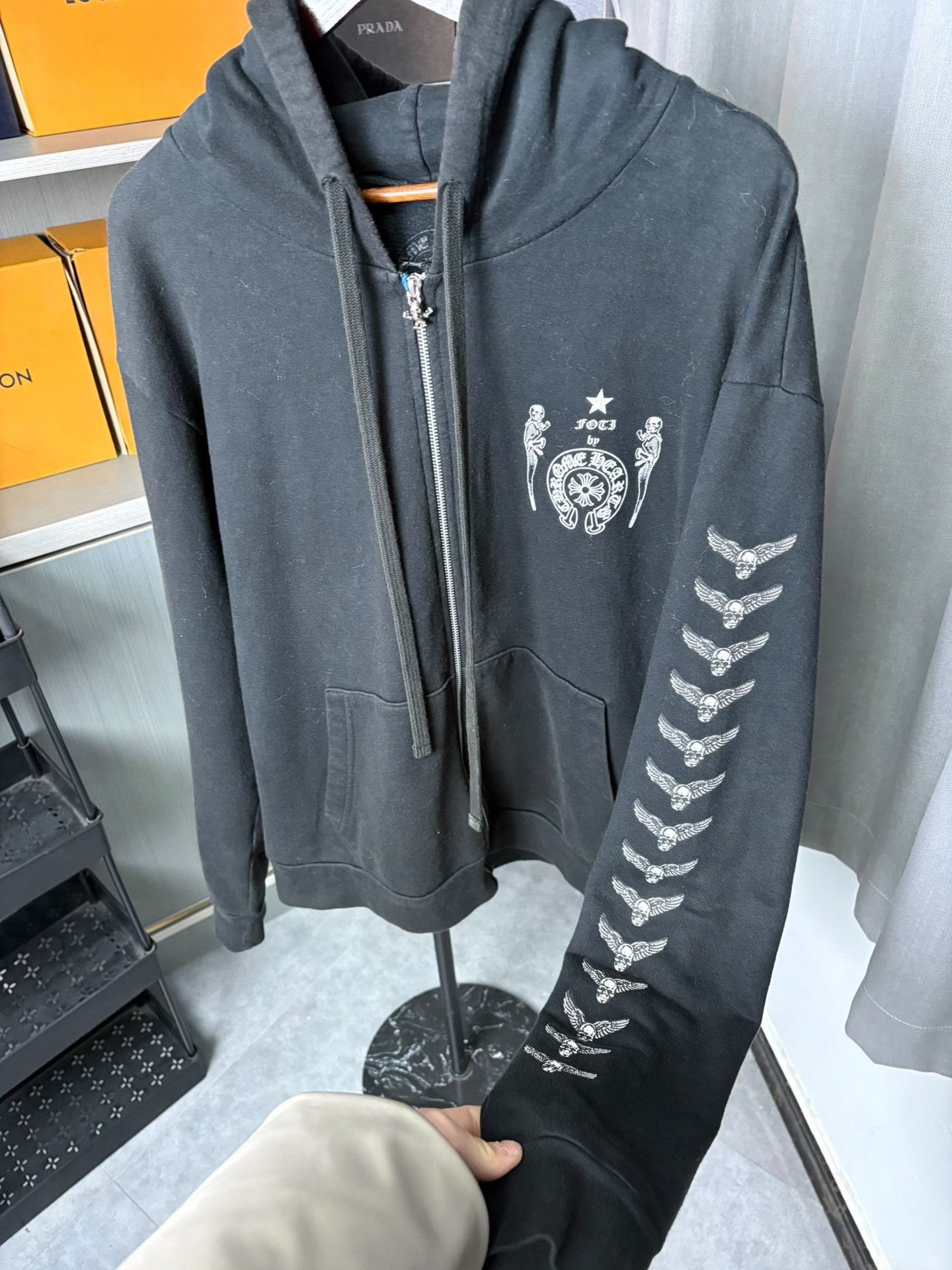 Chrome Hearts Chrome Hearts Collab Black Hoodie M Men Size US M / EU 48-50 / 2 - 9 Thumbnail