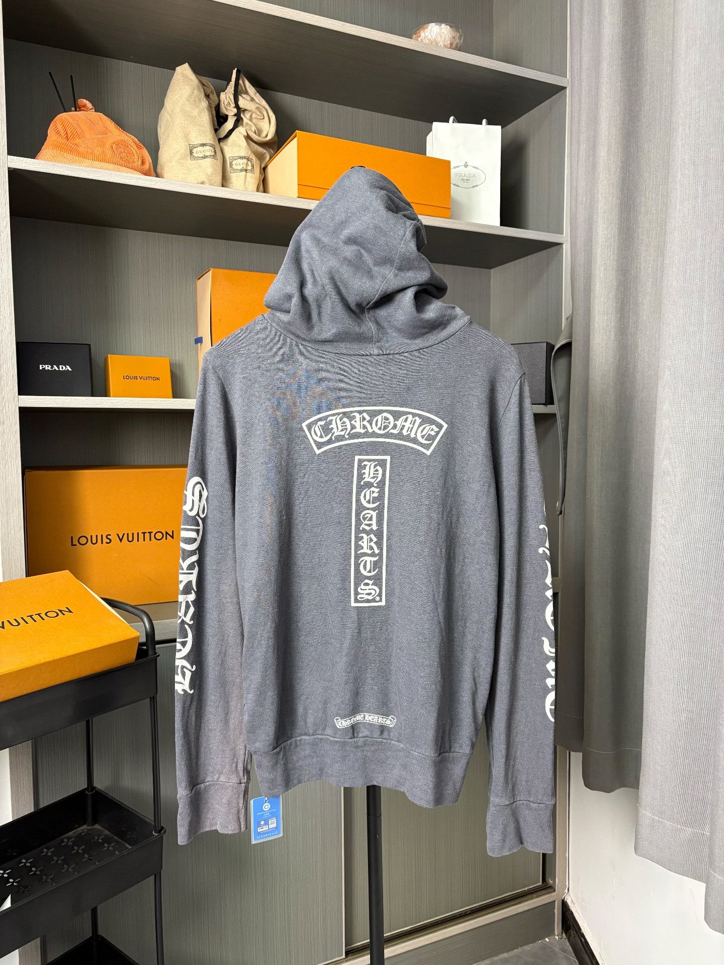 Chrome Hearts Chrome Hearts Gray Hoodie M Men Size US M / EU 48-50 / 2 - 2 Thumbnail