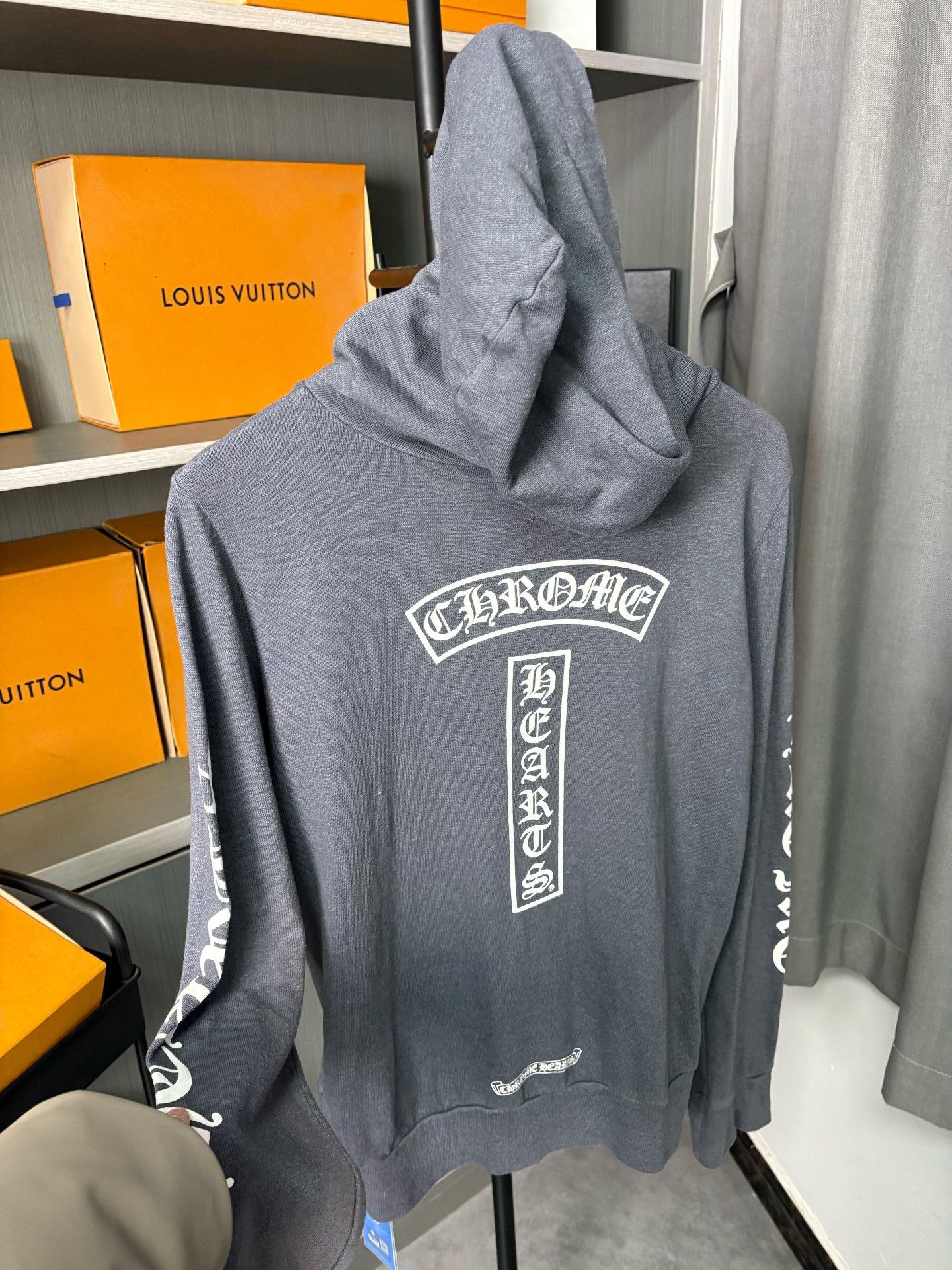 Chrome Hearts Chrome Hearts Gray Hoodie M Men Size US M / EU 48-50 / 2 - 7 Thumbnail
