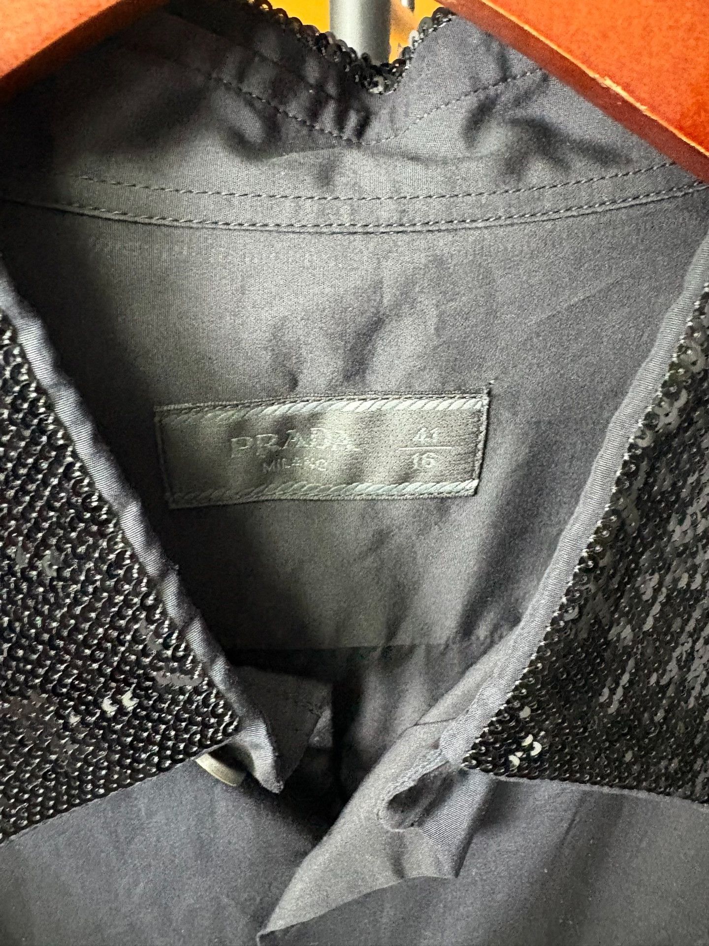 Prada Prada Black Shirt 41 Men Size US M / EU 48-50 / 2 - 2 Thumbnail