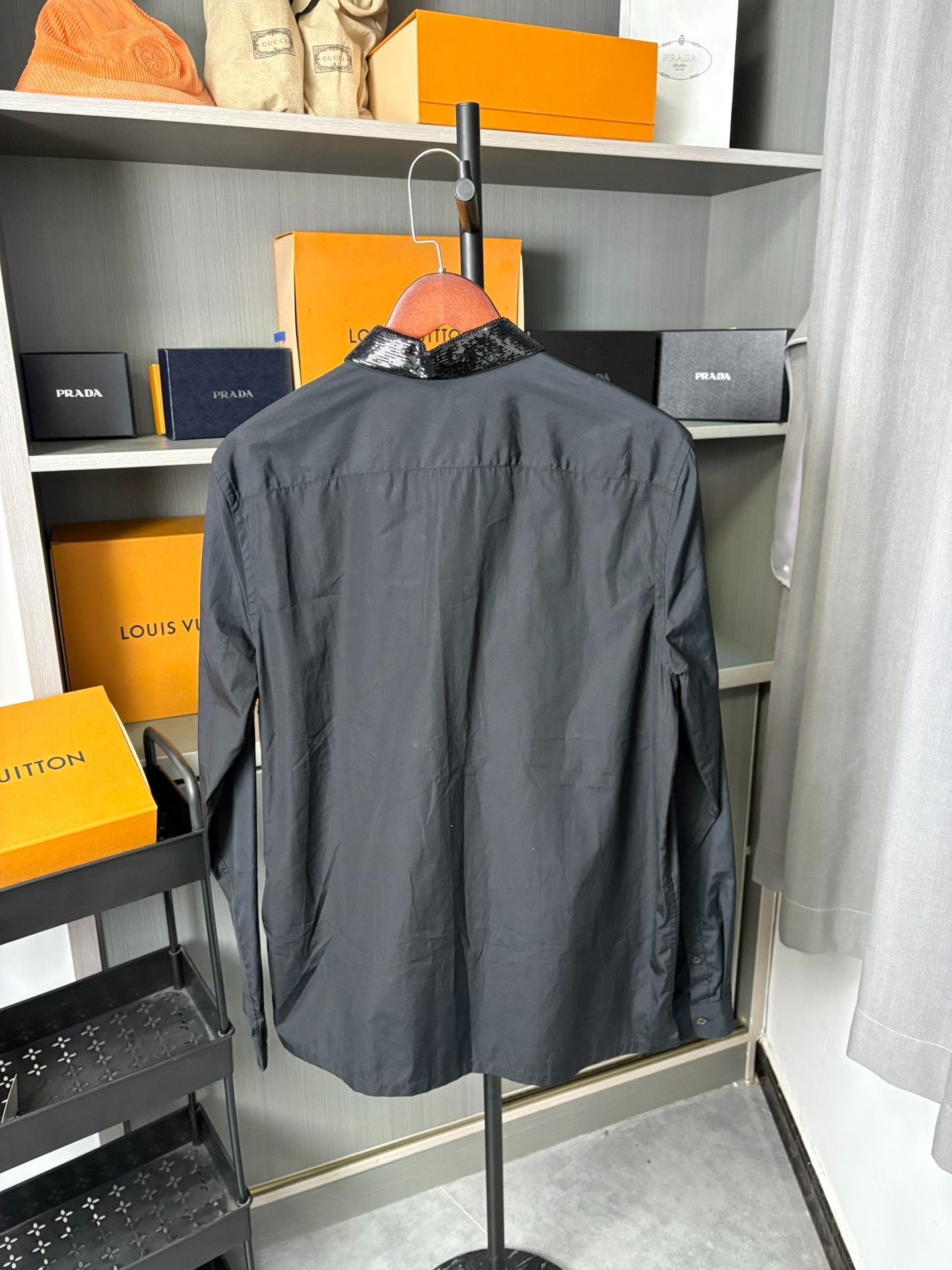 Prada Prada Black Shirt 41 Men Size US M / EU 48-50 / 2 - 3 Thumbnail