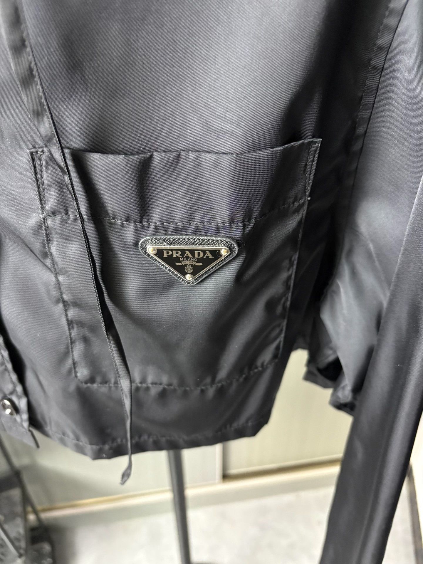 Prada Prada Cropped Black Jacket 36 Women Size S / US 4 / IT 40 - 2 Thumbnail