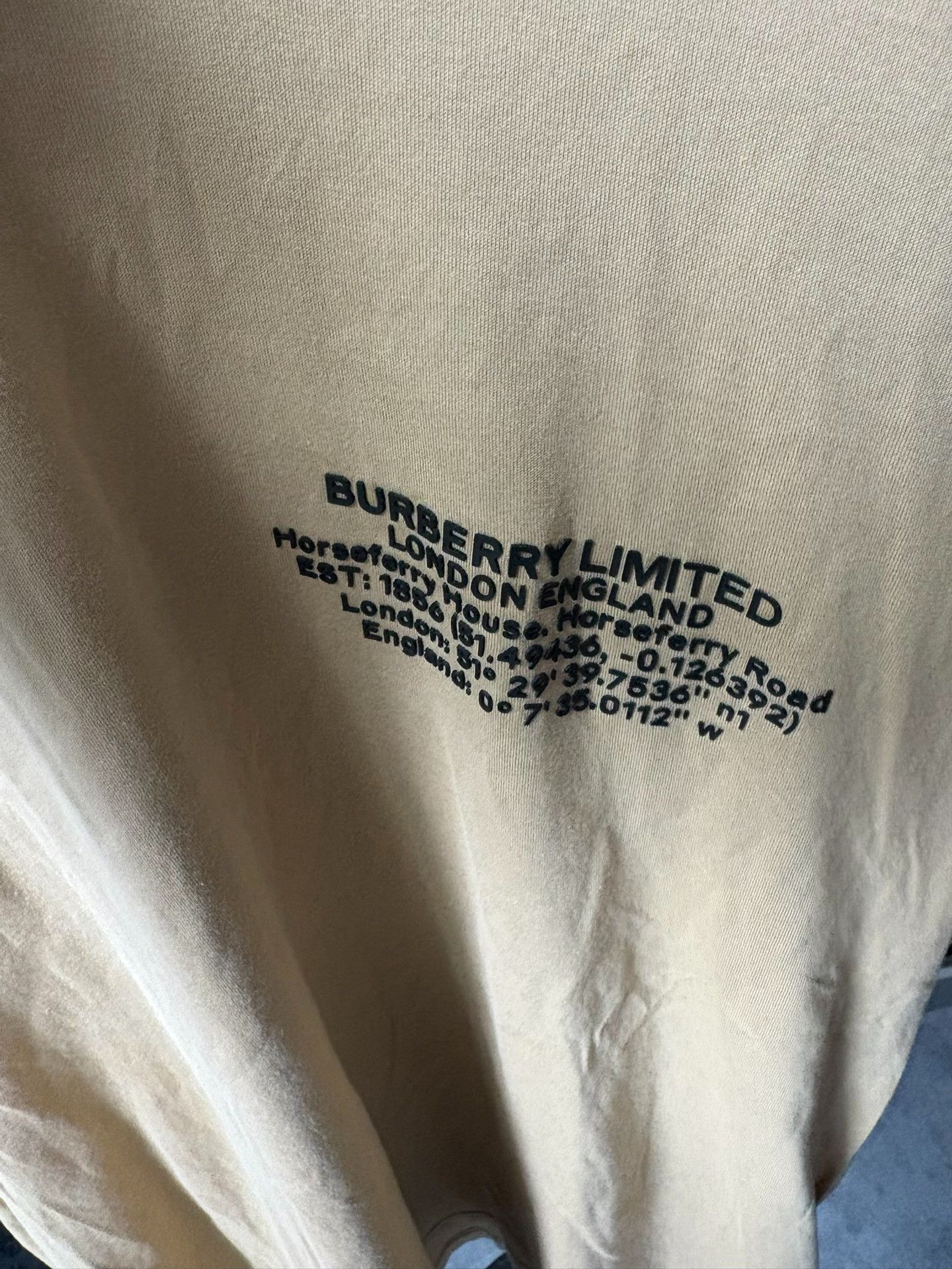 Burberry Burberry Beige T-Shirt S Men Size US S / EU 44-46 / 1 - 4 Thumbnail