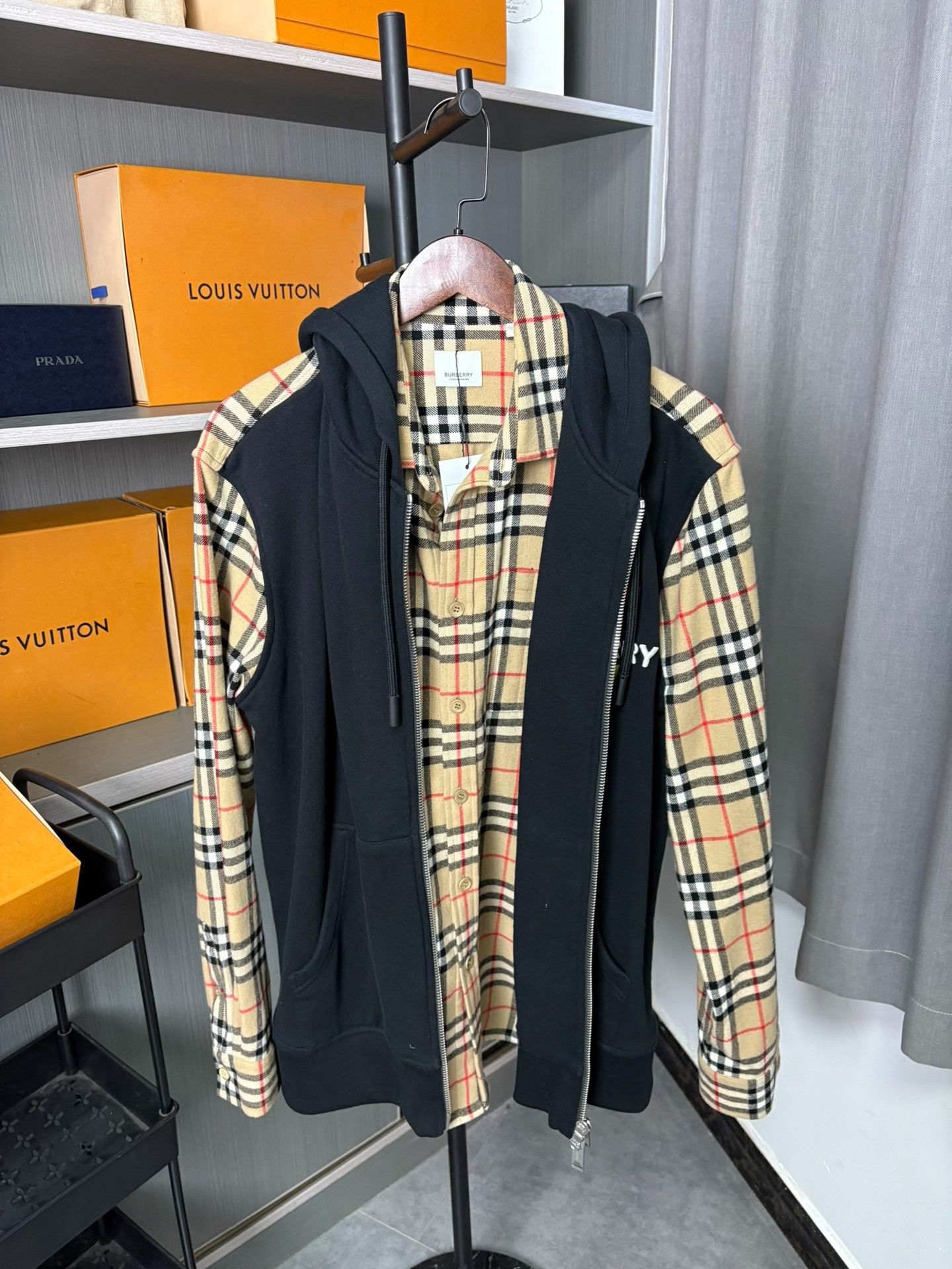 Burberry Burberry Patchwork Plaid Black Light Jacket M Men Size US M / EU 48-50 / 2 - 6 Thumbnail