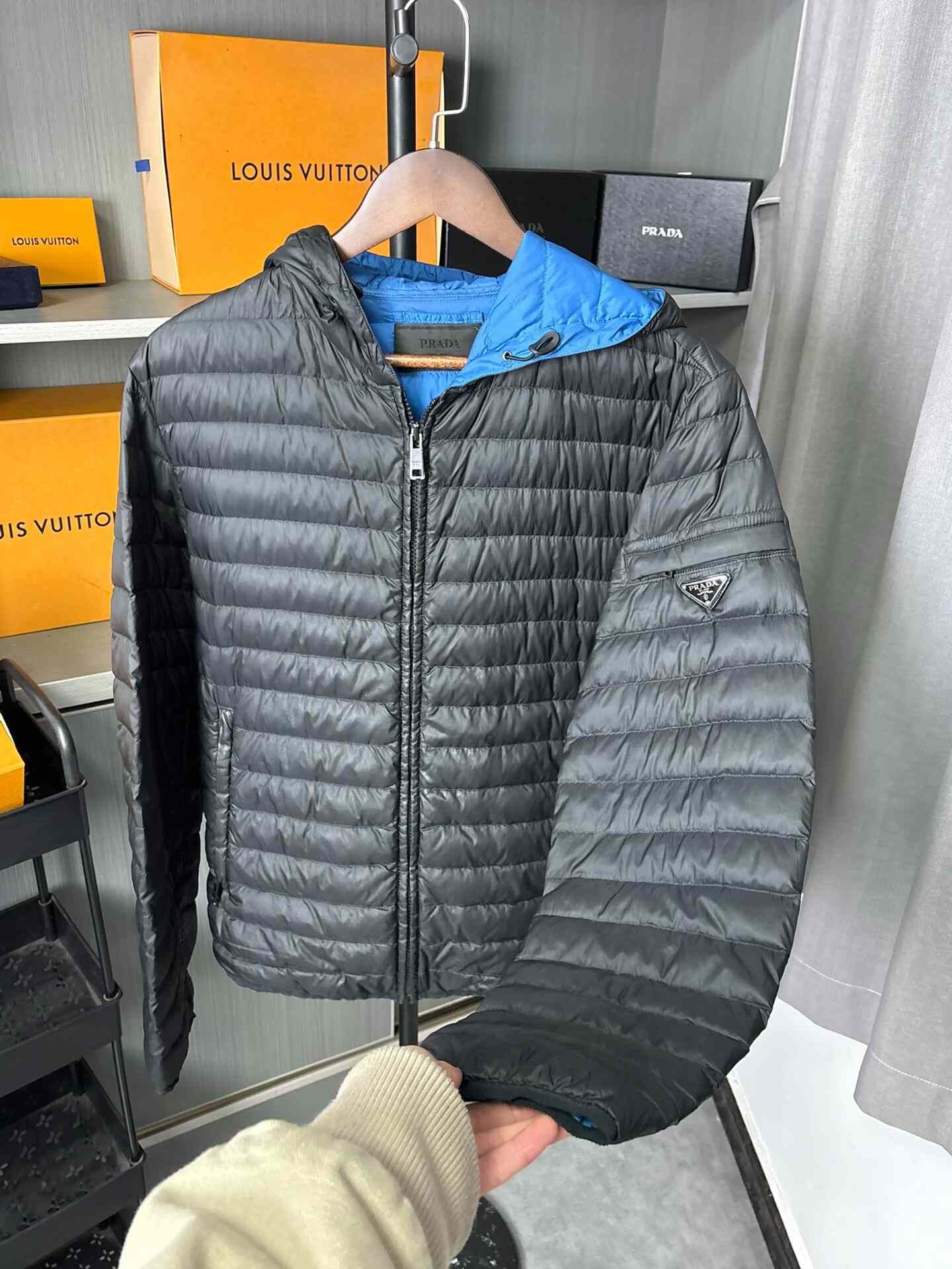 Prada Prada Down Blue Heavy Coat 50 Men Size US XL / EU 56 / 4 - 6 Thumbnail