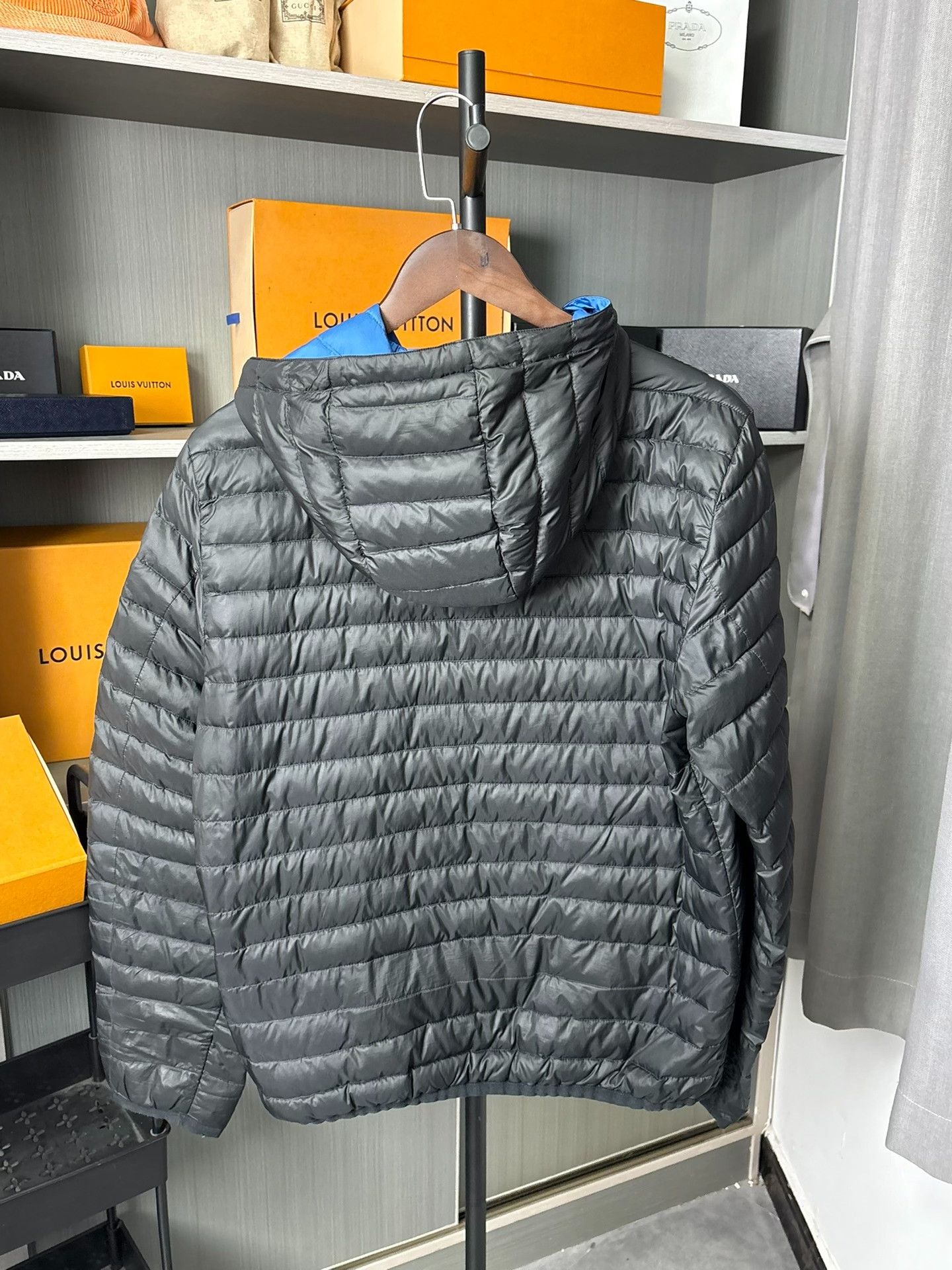 Prada Prada Down Blue Heavy Coat 50 Men Size US XL / EU 56 / 4 - 4 Thumbnail