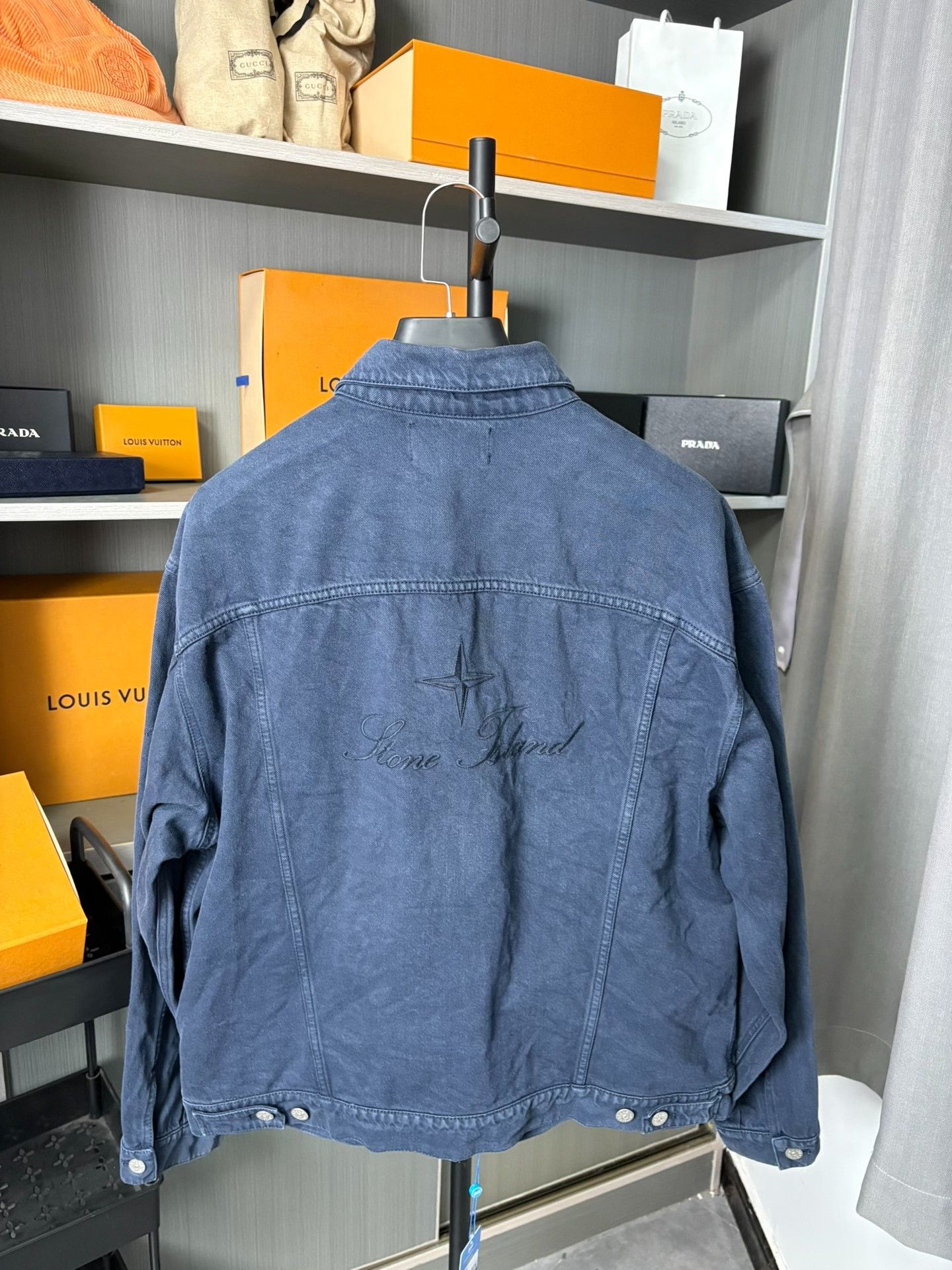 Stone Island Stone Island Collab Denim Blue Light Jacket L Men Size US L / EU 52-54 / 3 - 2 Thumbnail