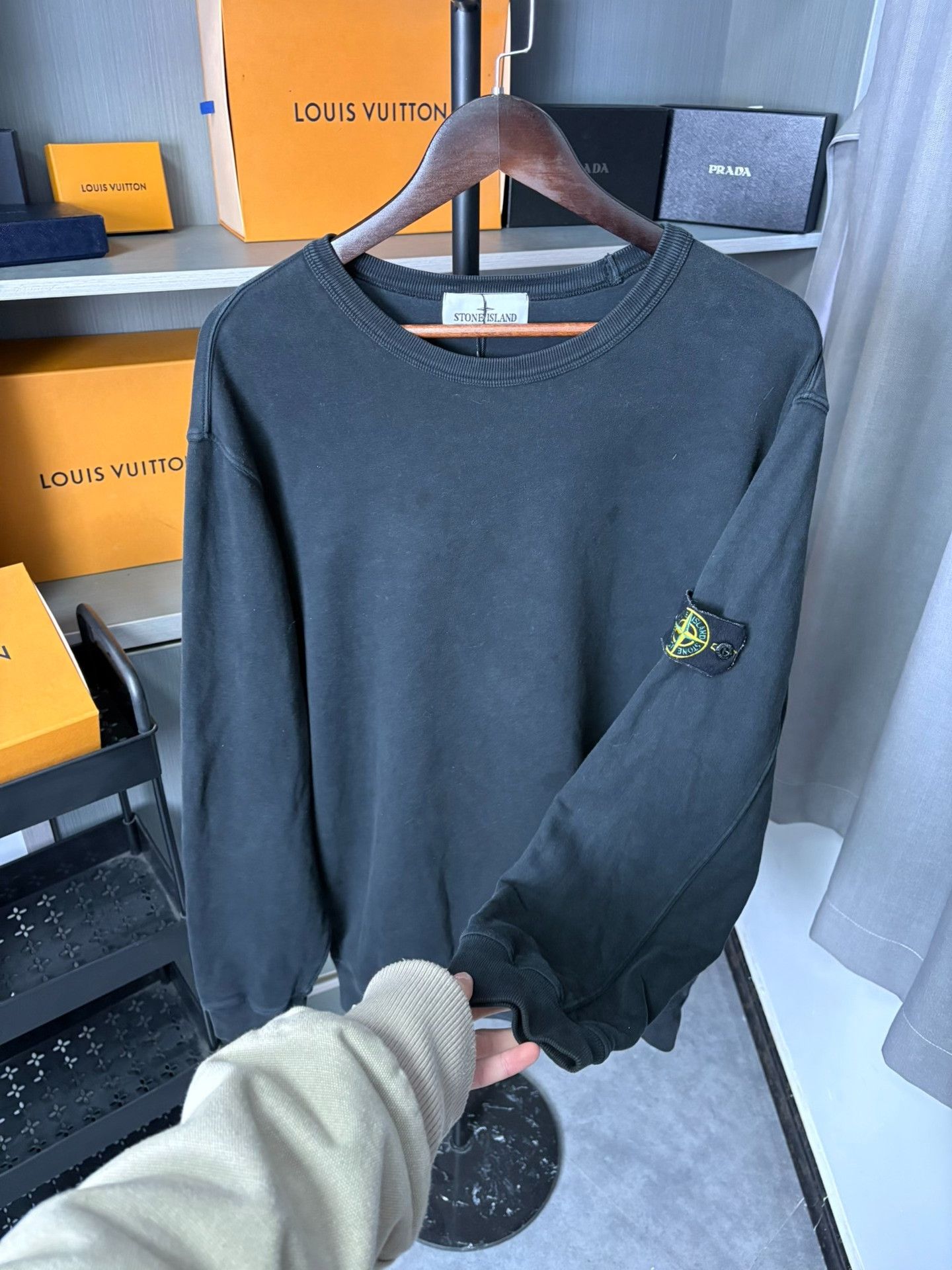 Stone Island Stone Island Black Hoodie XL Men Size US XL / EU 56 / 4 - 4 Thumbnail