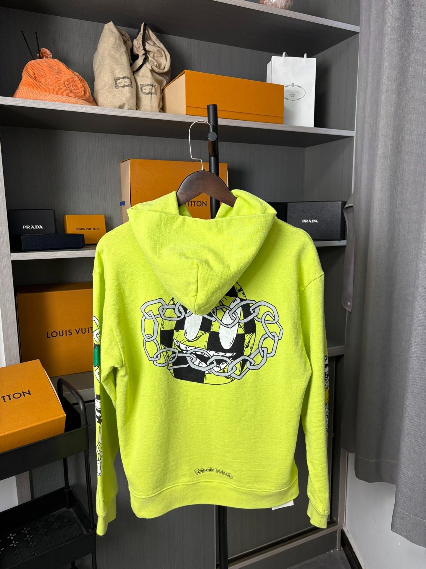 Chrome Hearts Chrome Hearts Yellow Hoodie M Men Size US M / EU 48-50 / 2 - 2 Thumbnail