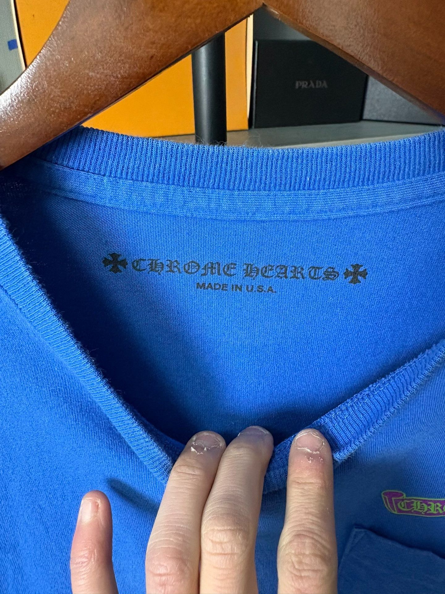 Chrome Hearts Chrome Hearts Blue T-Shirt S Men Size US S / EU 44-46 / 1 - 2 Thumbnail