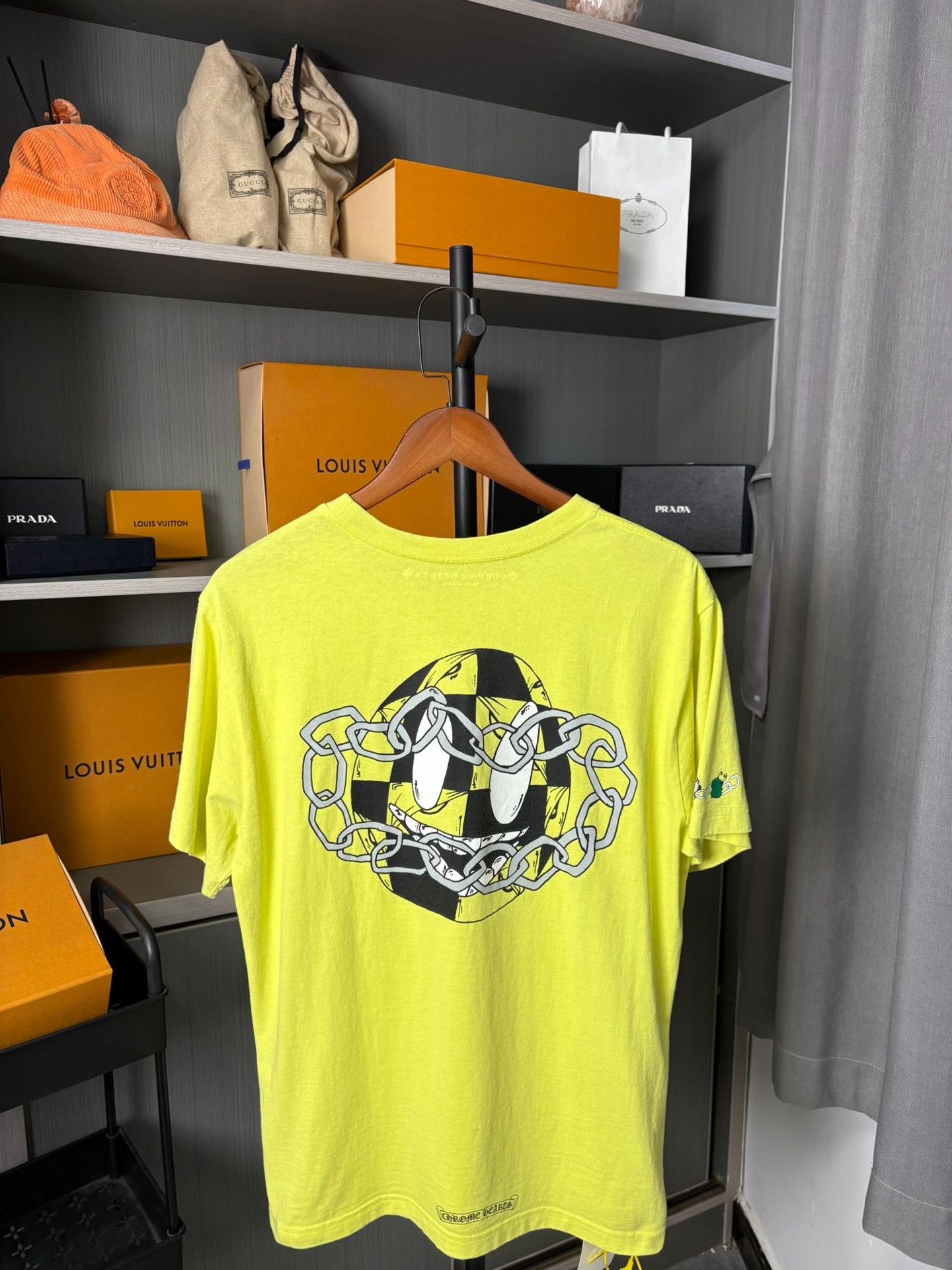 Chrome Hearts Chrome Hearts Collab Yellow T-Shirt L Men Size US L / EU 52-54 / 3 - 4 Thumbnail