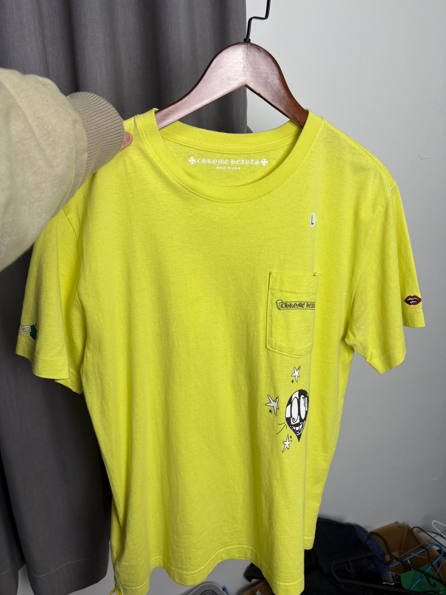 Chrome Hearts Chrome Hearts Collab Yellow T-Shirt L Men Size US L / EU 52-54 / 3 - 8 Thumbnail