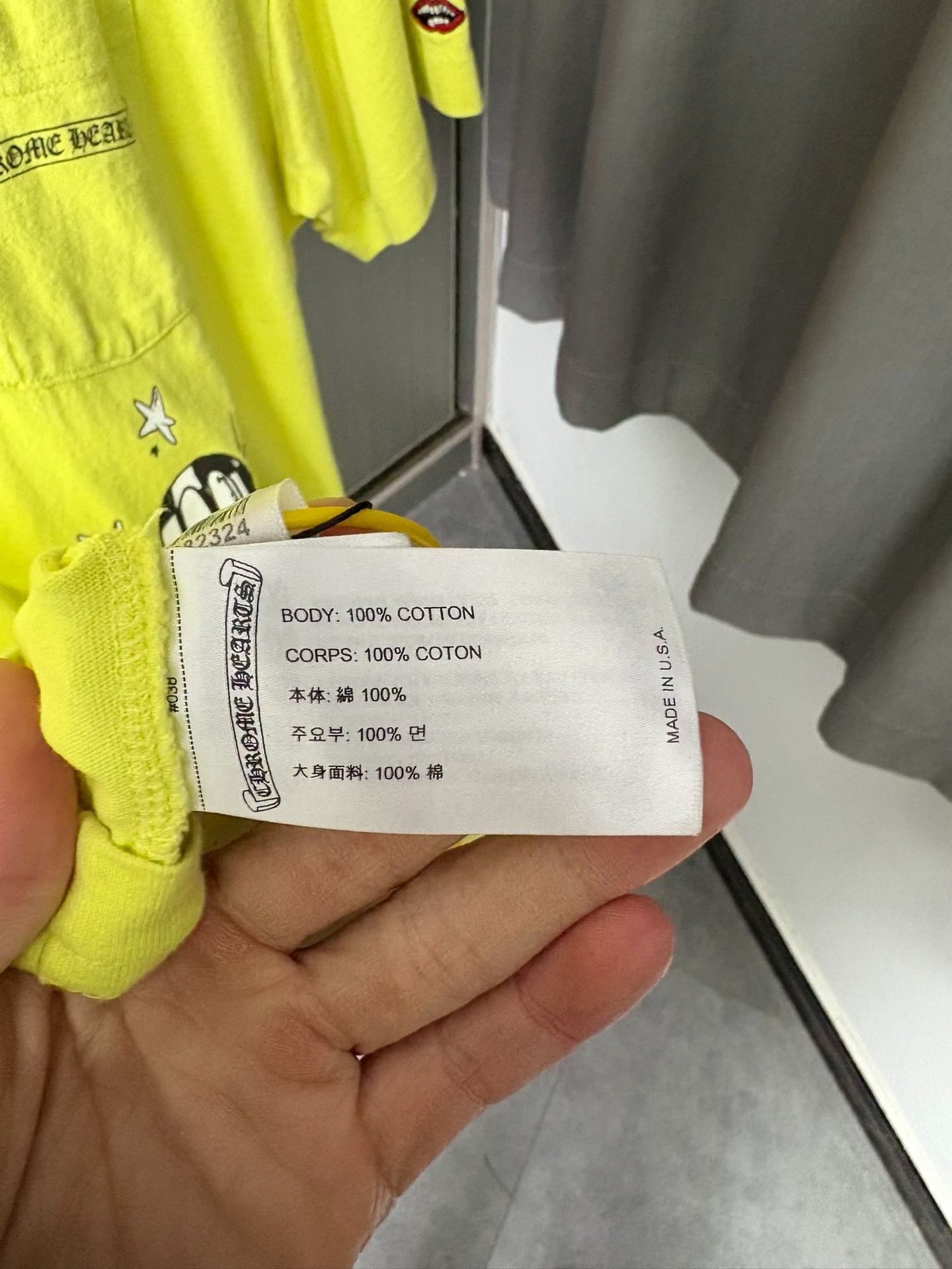 Chrome Hearts Chrome Hearts Collab Yellow T-Shirt L Men Size US L / EU 52-54 / 3 - 5 Thumbnail