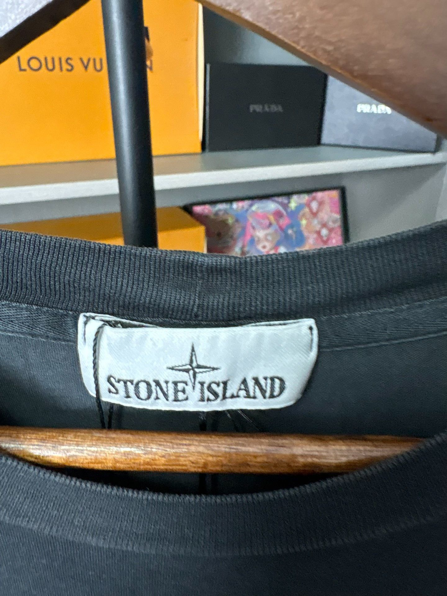 Stone Island Stone Island Black T-Shirt XL Men Size US XL / EU 56 / 4 - 2 Thumbnail