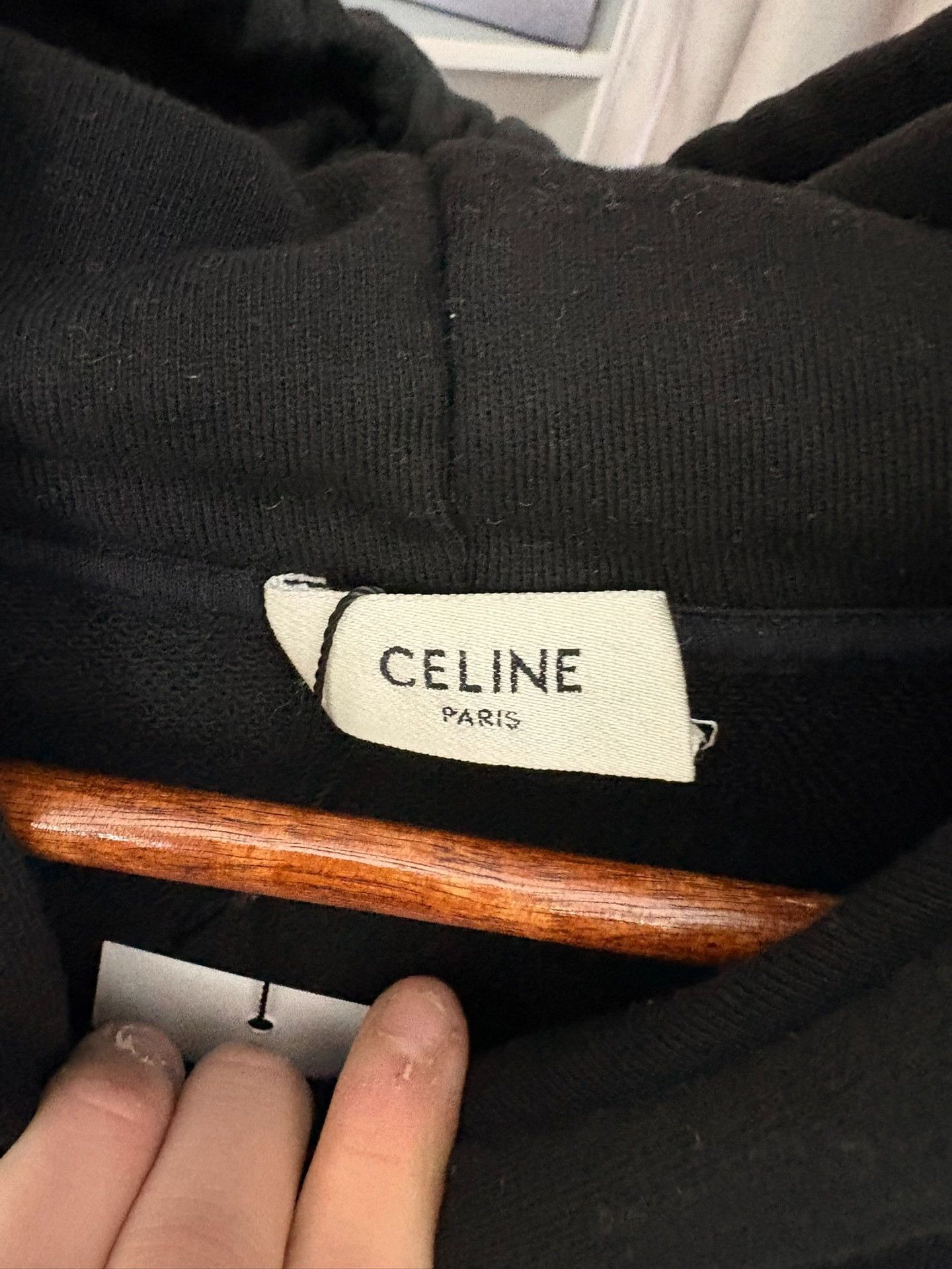 Celine Celine Black Hoodie M Women Size M / US 6-8 / IT 42-44 - 3 Thumbnail