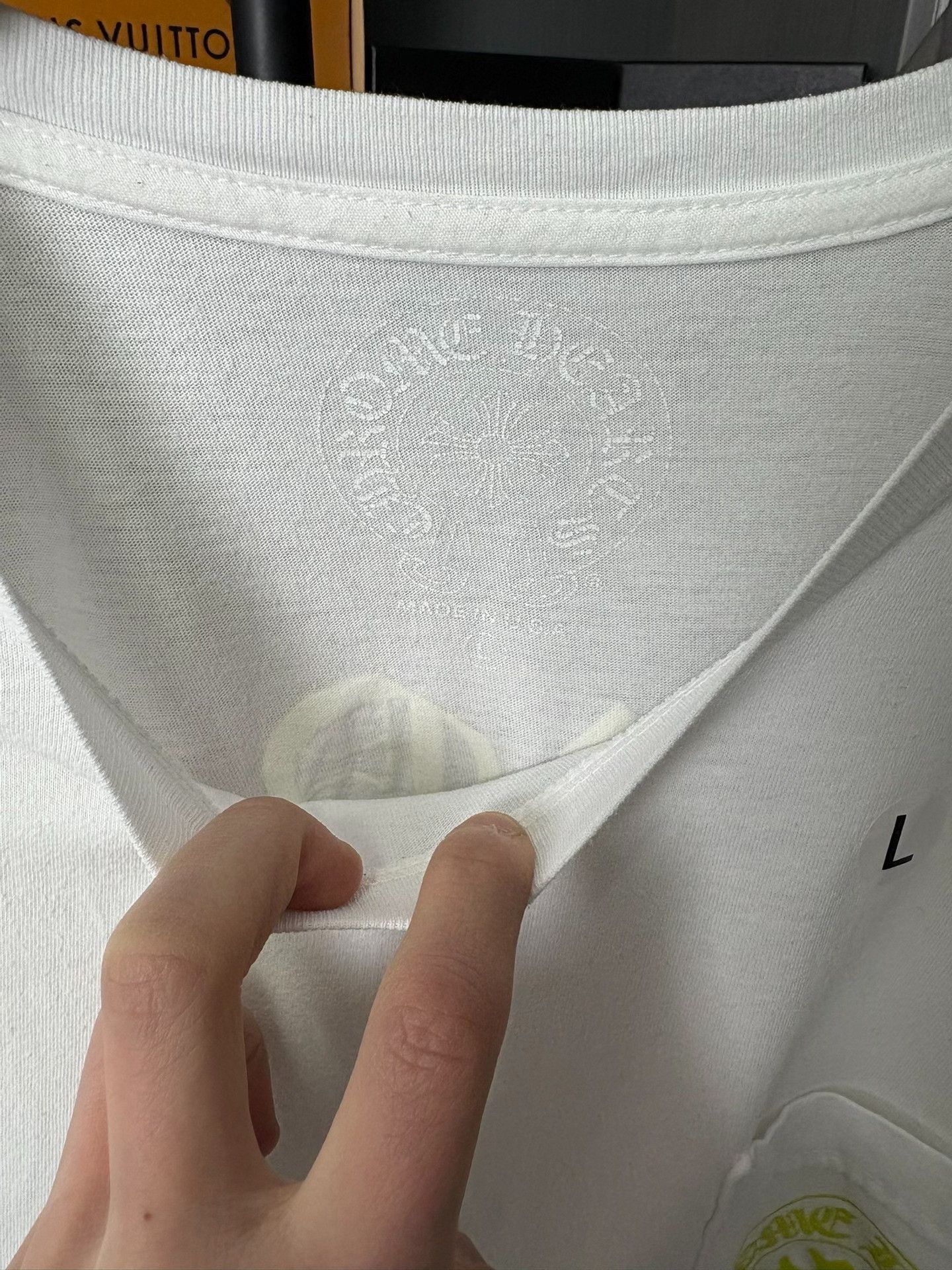 Chrome Hearts Chrome Hearts White T-Shirt L Men Size US L / EU 52-54 / 3 - 2 Thumbnail
