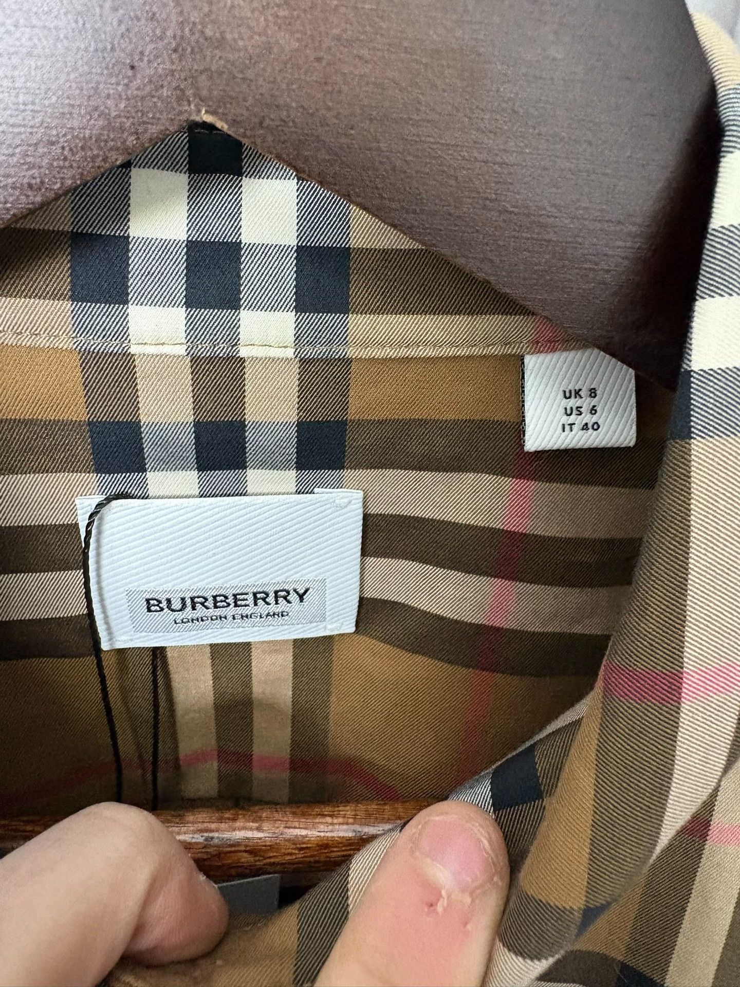 Burberry Burberry Plaid Beige Shirt 8 Men Size US XS / EU 42 / 0 - 3 Thumbnail