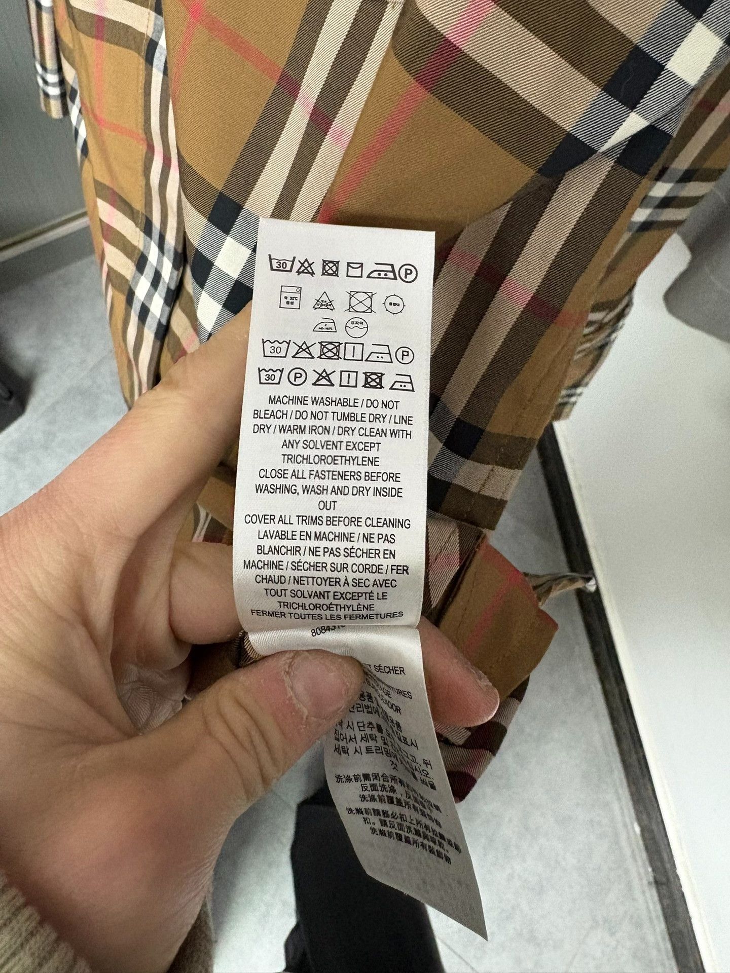 Burberry Burberry Plaid Beige Shirt 8 Men Size US XS / EU 42 / 0 - 6 Thumbnail