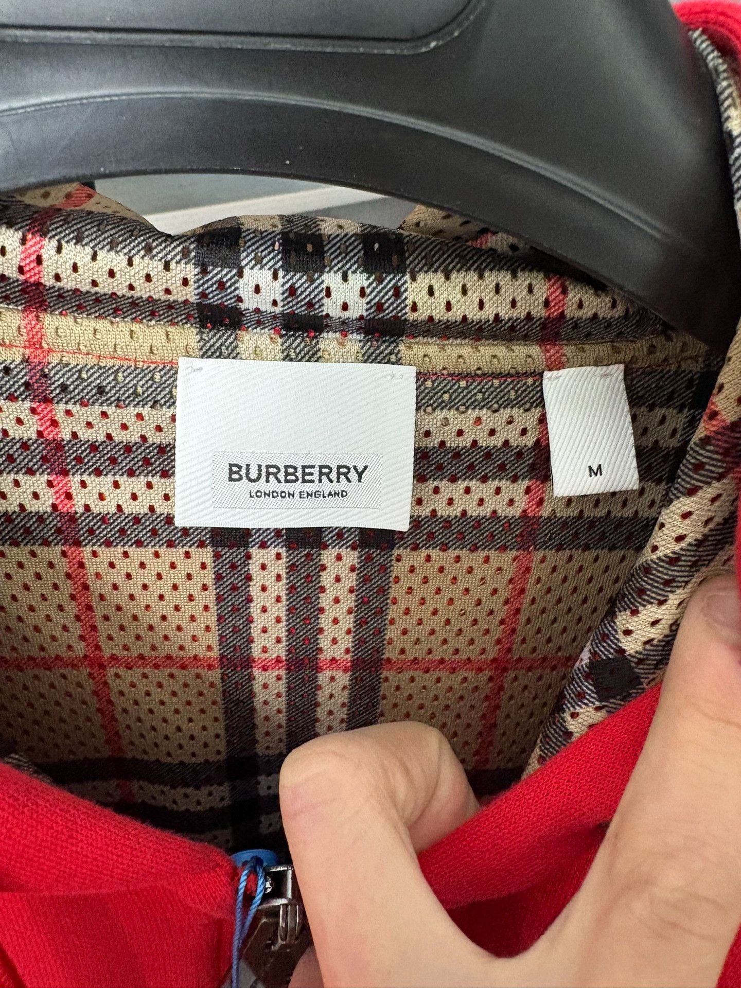 Burberry Burberry Red Hoodie M Men Size US M / EU 48-50 / 2 - 2 Thumbnail