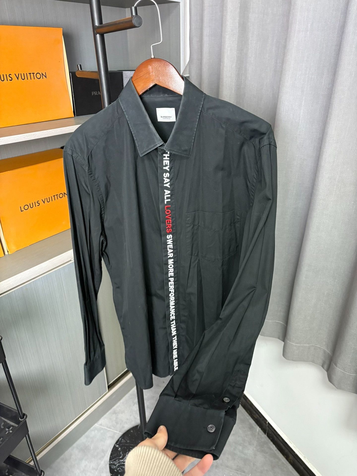 Burberry Burberry Black Shirt 41 Men Size US M / EU 48-50 / 2 - 8 Thumbnail