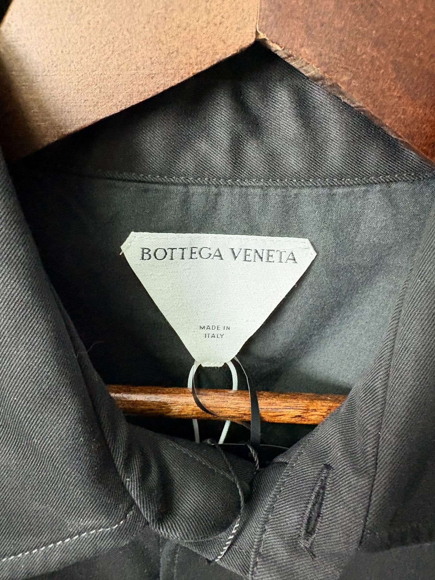 Bottega Veneta Bottega Veneta Denim Black Button Up 46 Women Size L / US 10 / IT 46 - 2 Thumbnail