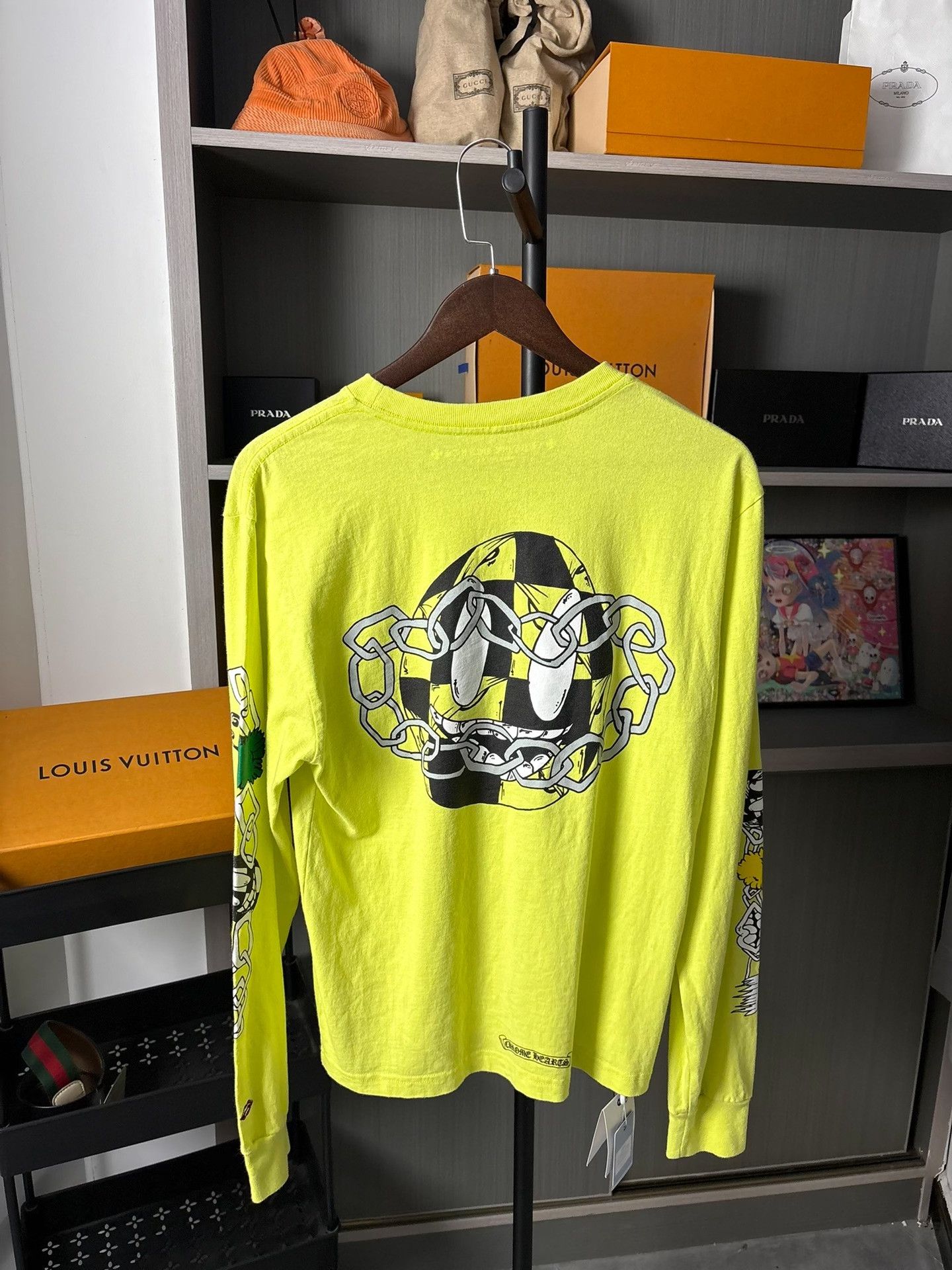 Chrome Hearts Chrome Hearts Glow Green Hoodie M Men Size US M / EU 48-50 / 2 - 2 Thumbnail