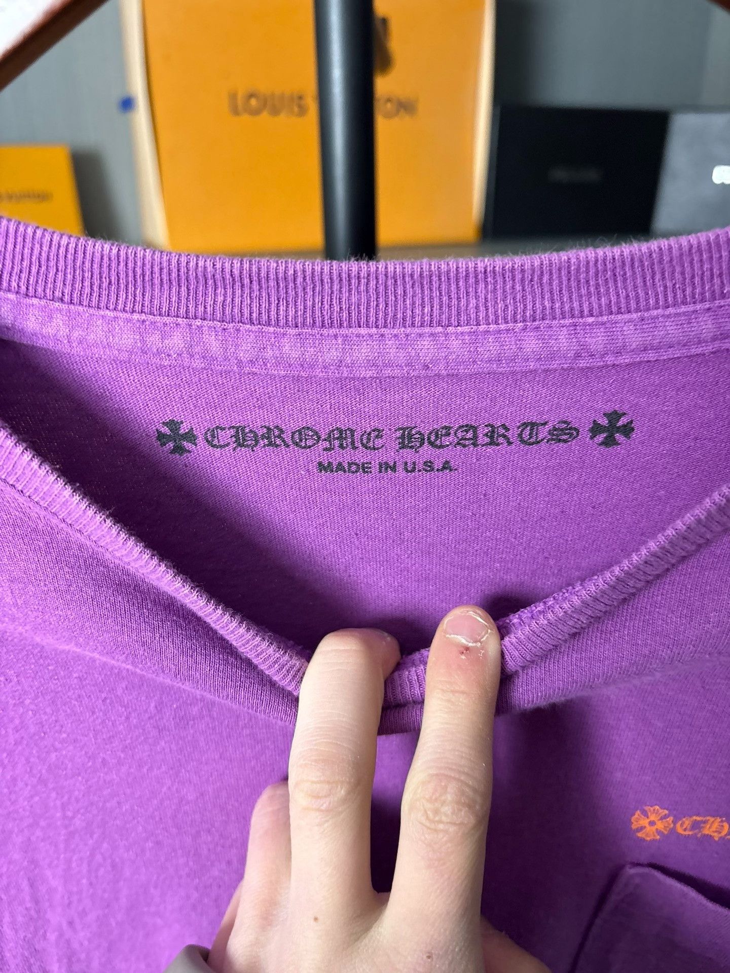 Chrome Hearts Chrome Hearts Collab Purple T-Shirt XL Men Size US XL / EU 56 / 4 - 2 Thumbnail