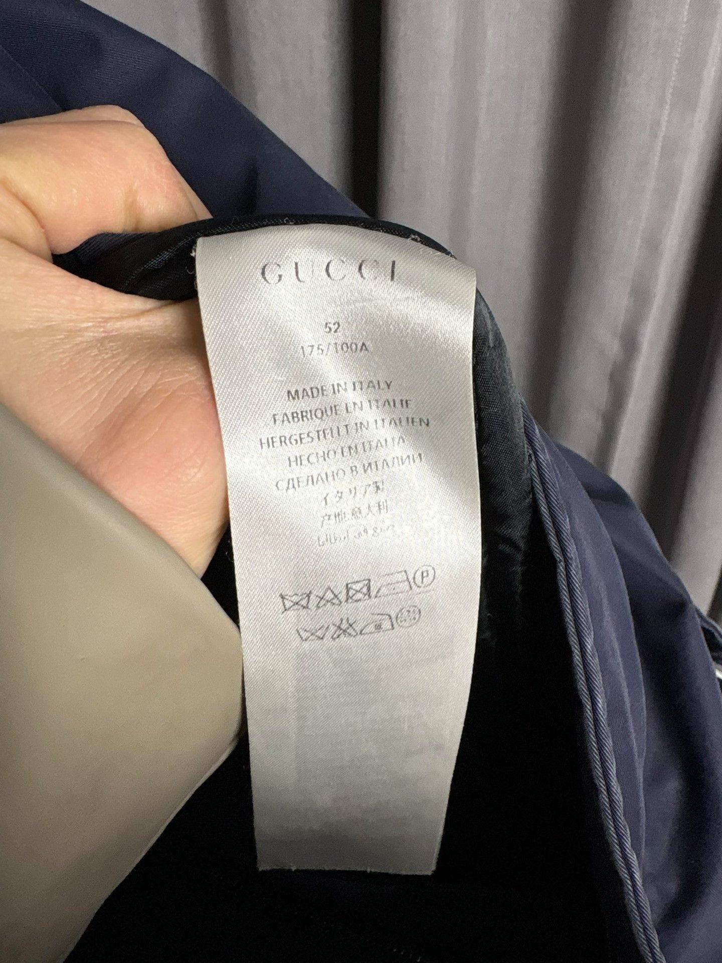 Gucci Gucci Cotton Blue Heavy Coat L Men Size US L / EU 52-54 / 3 - 5 Thumbnail