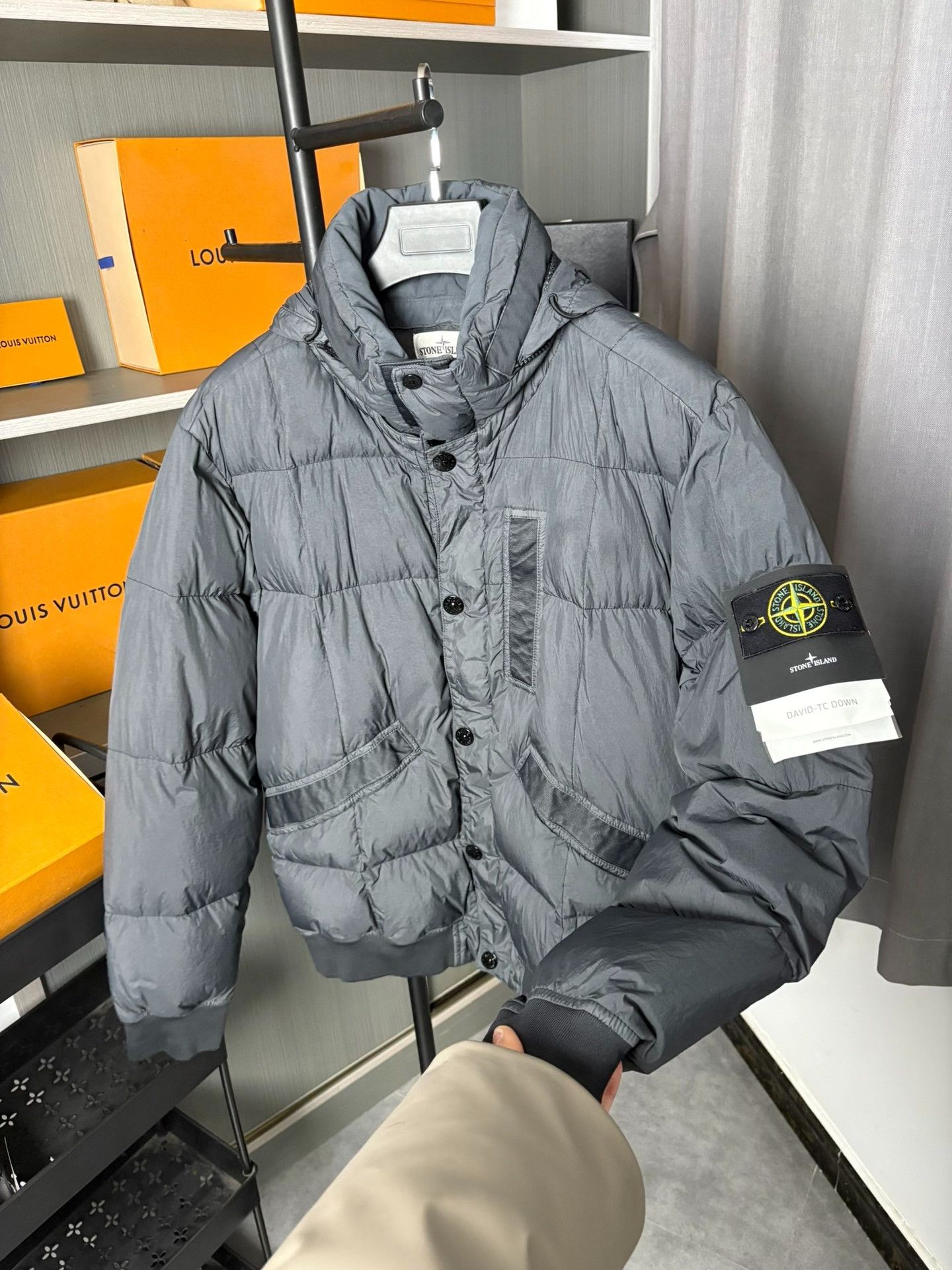Stone Island Stone Island Down Black Heavy Coat XL Men Size US XL / EU 56 / 4 - 3 Thumbnail