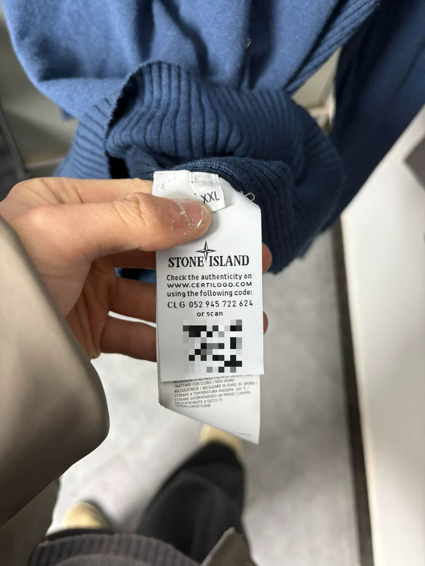 Stone Island Stone Island Knit Blue Sweater XXL Men Size US XXL / EU 58 / 5 - 6 Thumbnail