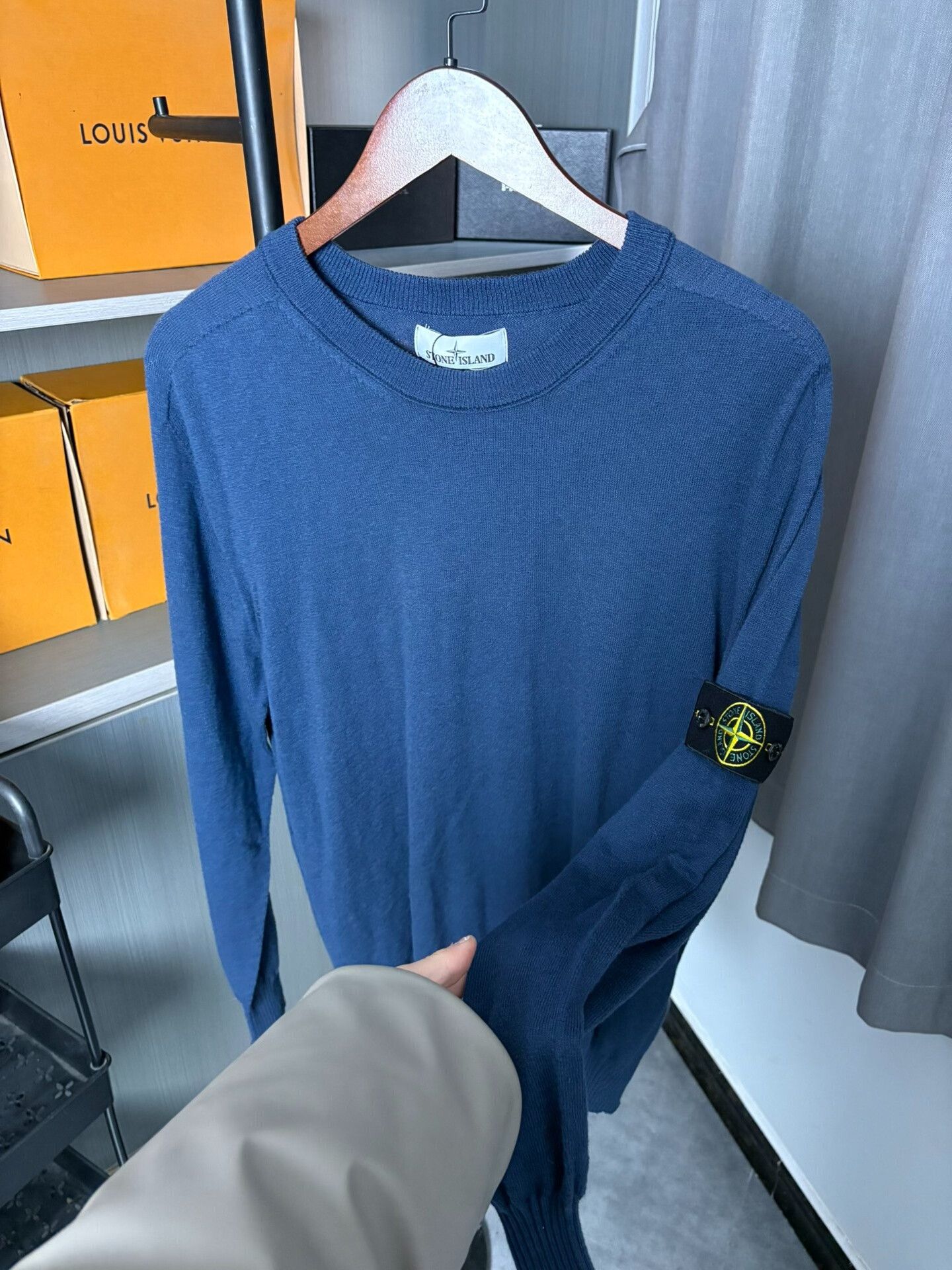 Stone Island Stone Island Knit Blue Sweater XXL Men Size US XXL / EU 58 / 5 - 7 Thumbnail