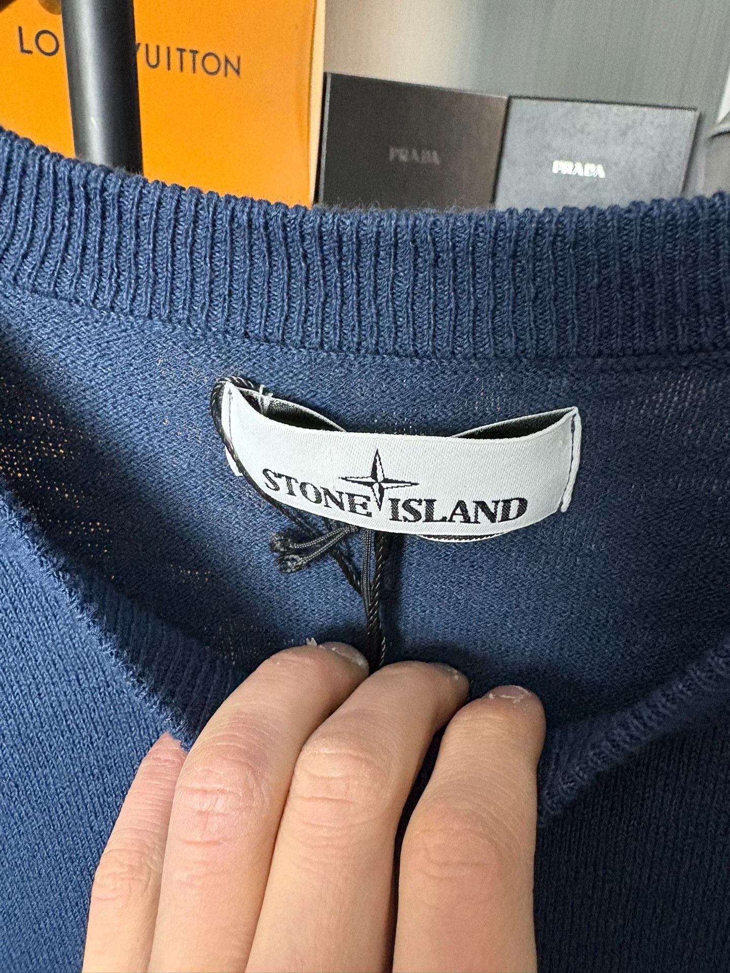 Stone Island Stone Island Knit Blue Sweater XXL Men Size US XXL / EU 58 / 5 - 3 Thumbnail