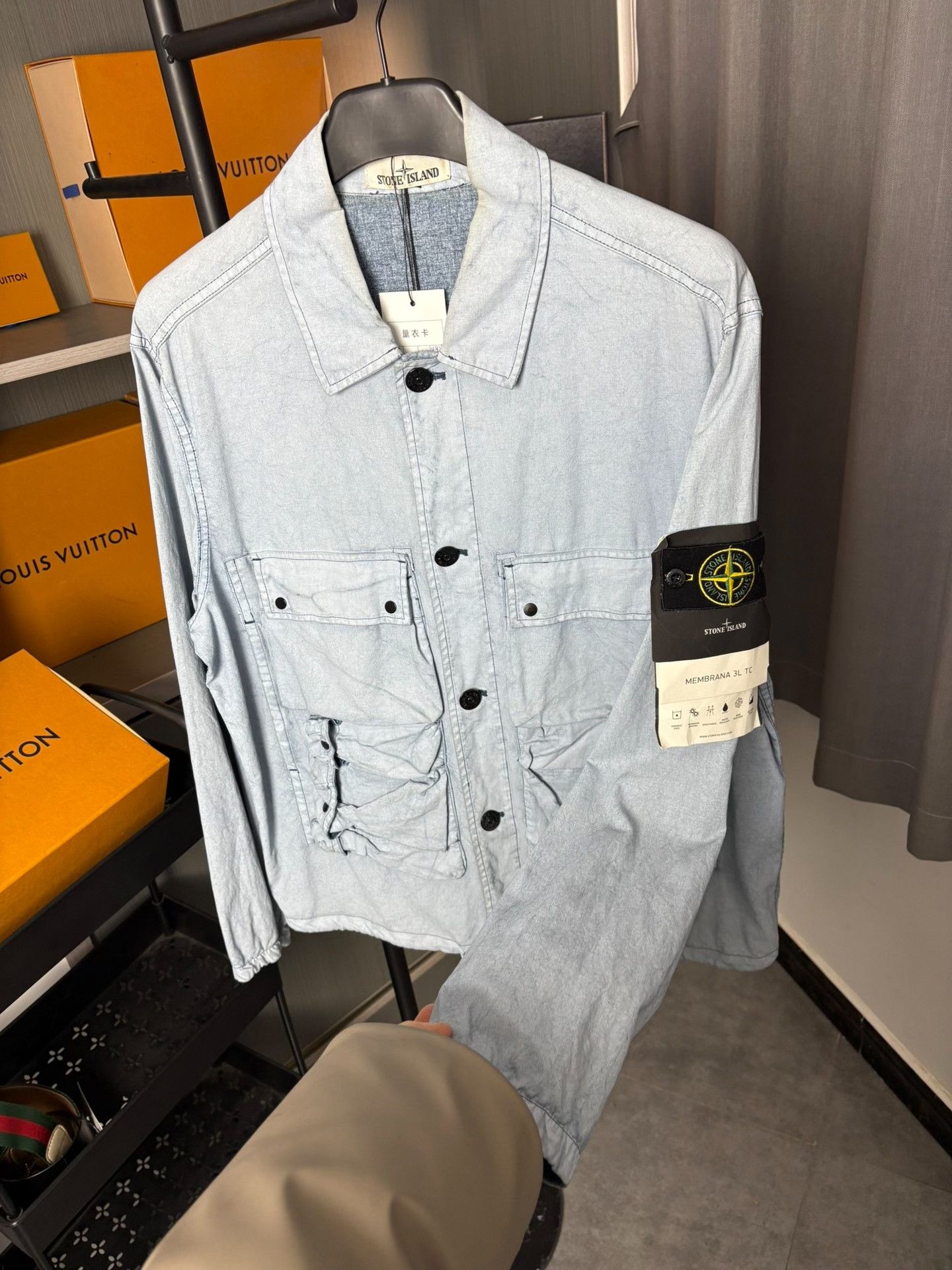 Stone Island Stone Island Blue Light Jacket L Men Size US L / EU 52-54 / 3 - 7 Thumbnail