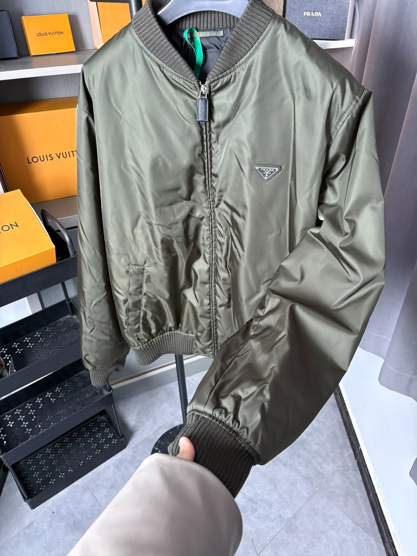 Prada Prada Cotton Green Heavy Coat L Men Size US L / EU 52-54 / 3 - 5 Thumbnail